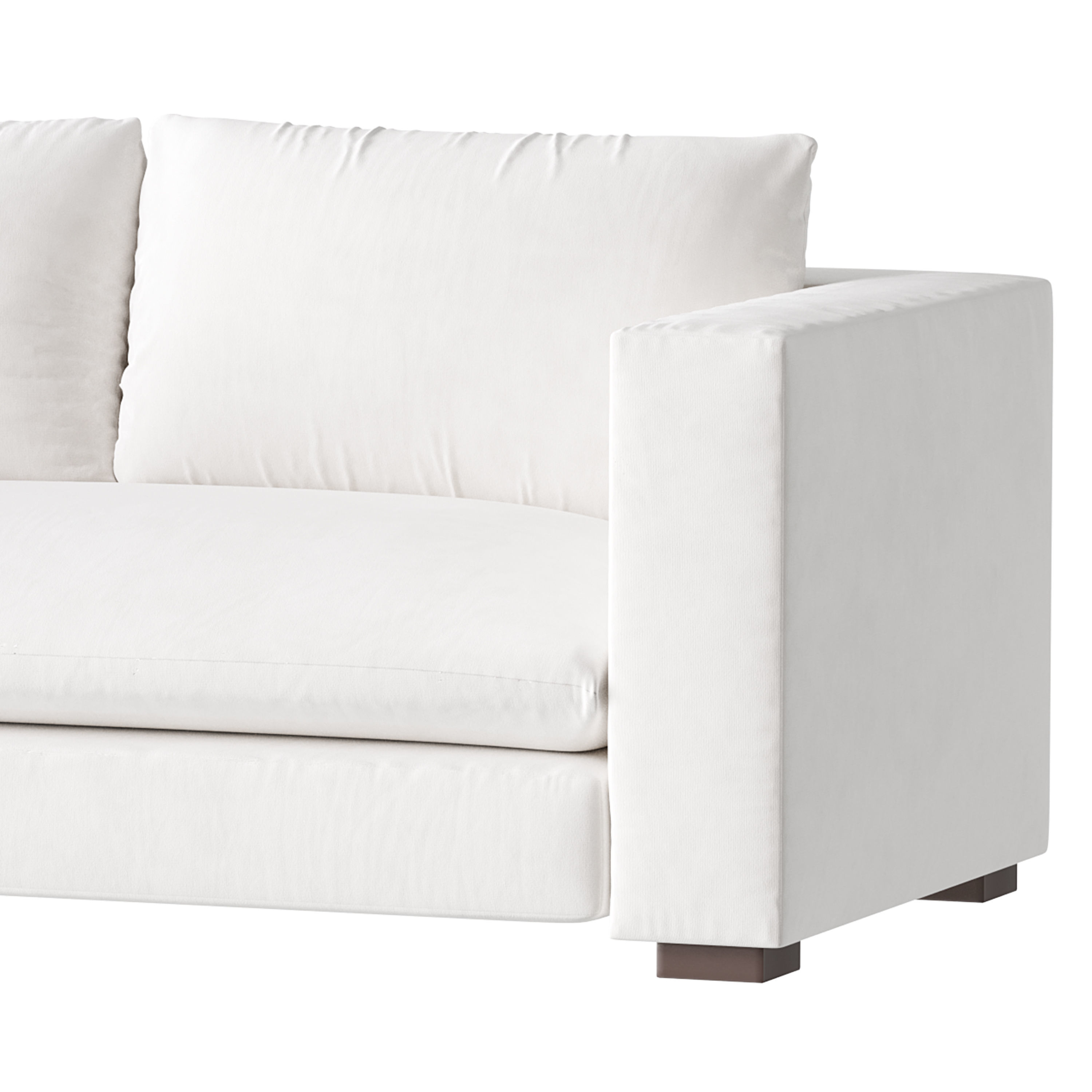 DESEO COPPER BROWN PERFORMANCE VELVET SOFA 3D model_7