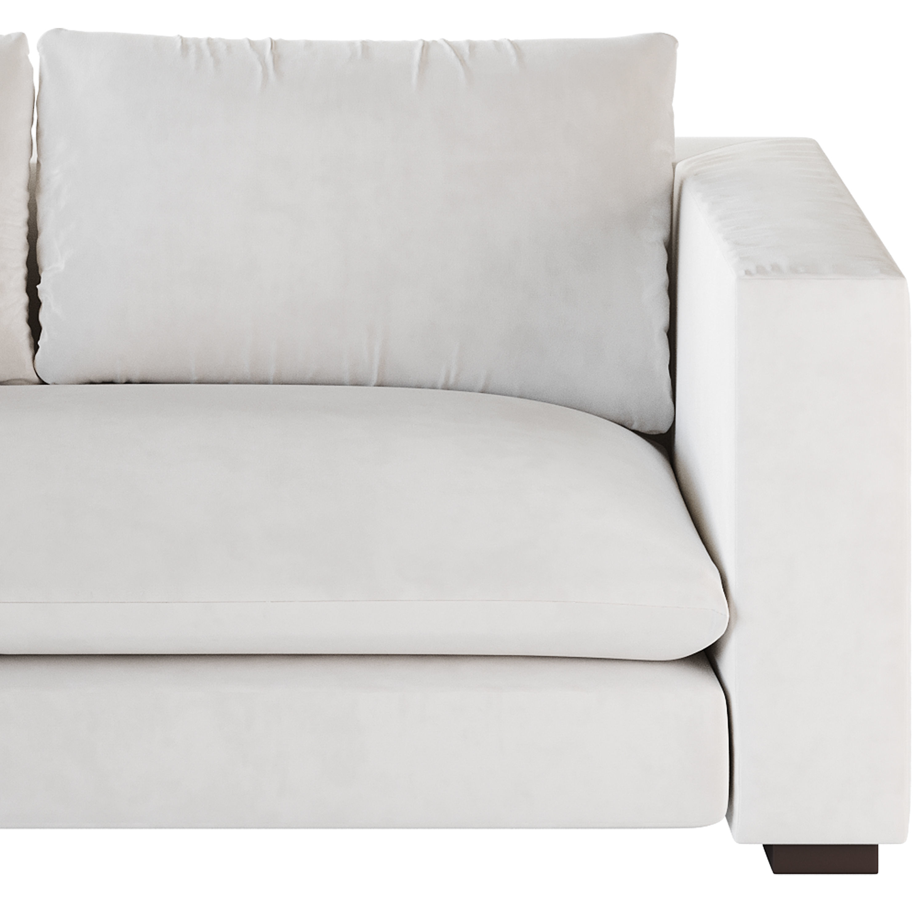 DESEO COPPER BROWN PERFORMANCE VELVET SOFA 3D model_13