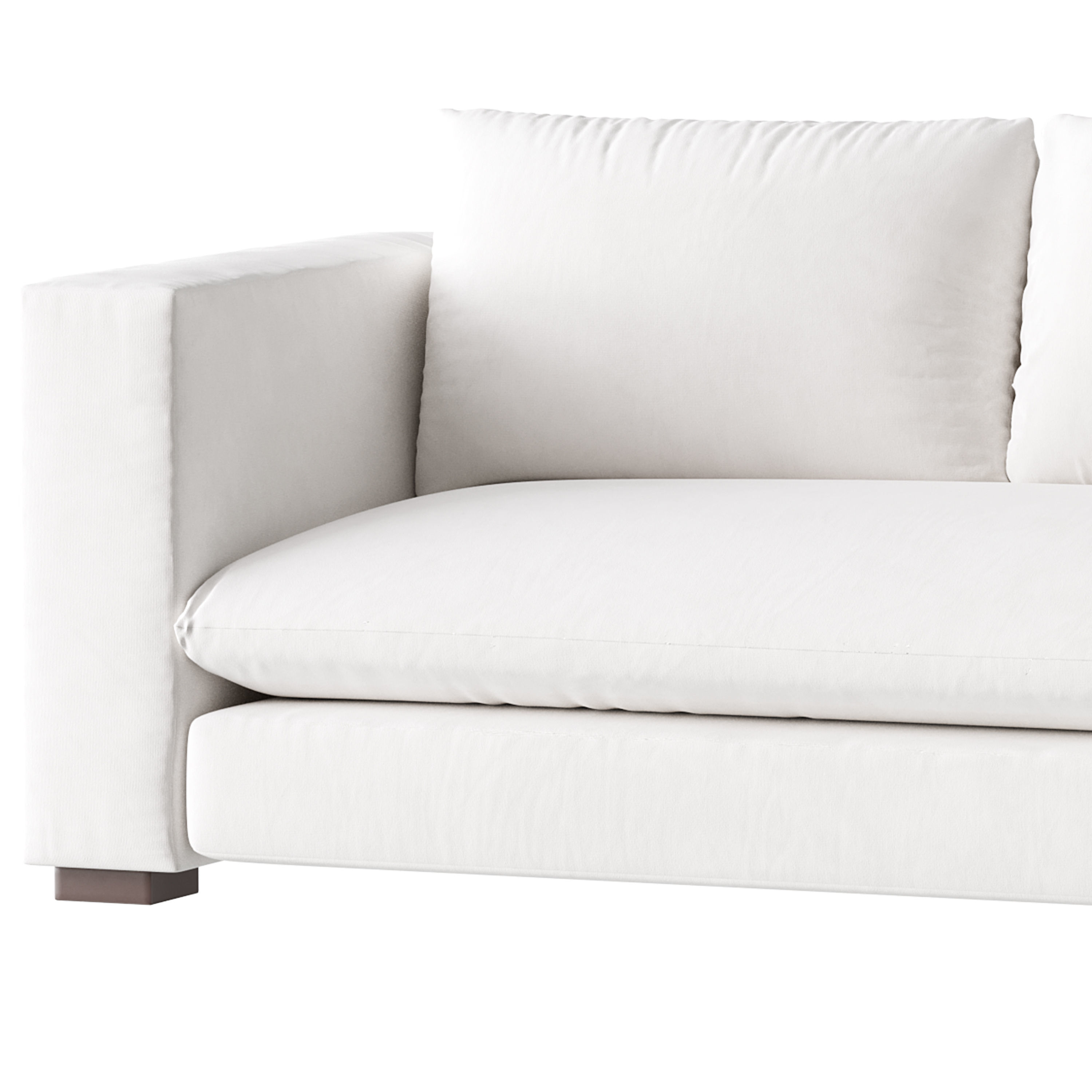 DESEO COPPER BROWN PERFORMANCE VELVET SOFA 3D model_6