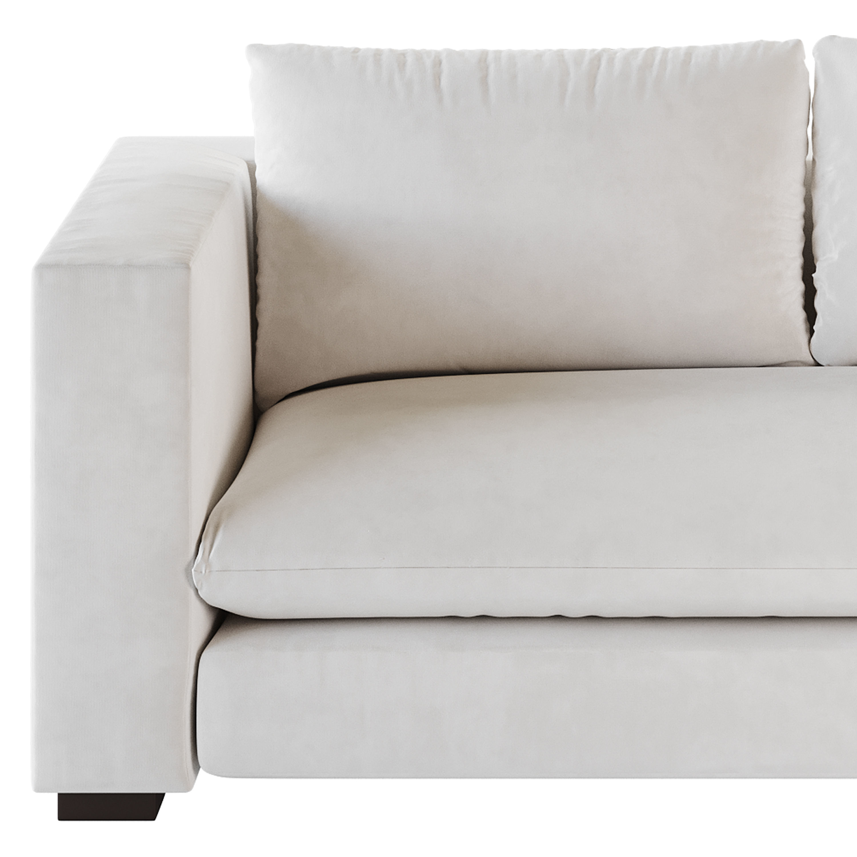 DESEO COPPER BROWN PERFORMANCE VELVET SOFA 3D model_12