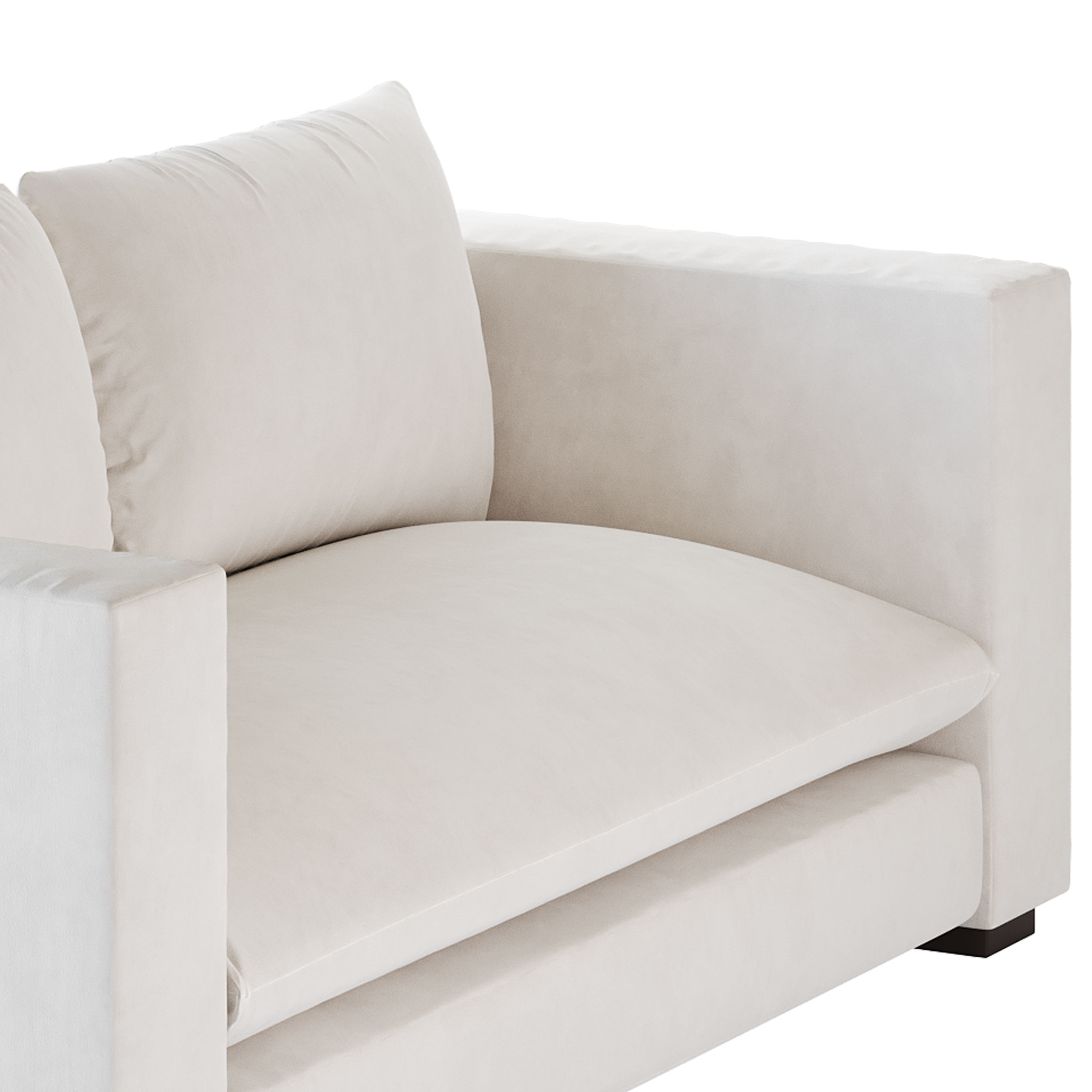 DESEO COPPER BROWN PERFORMANCE VELVET SOFA 3D model_2