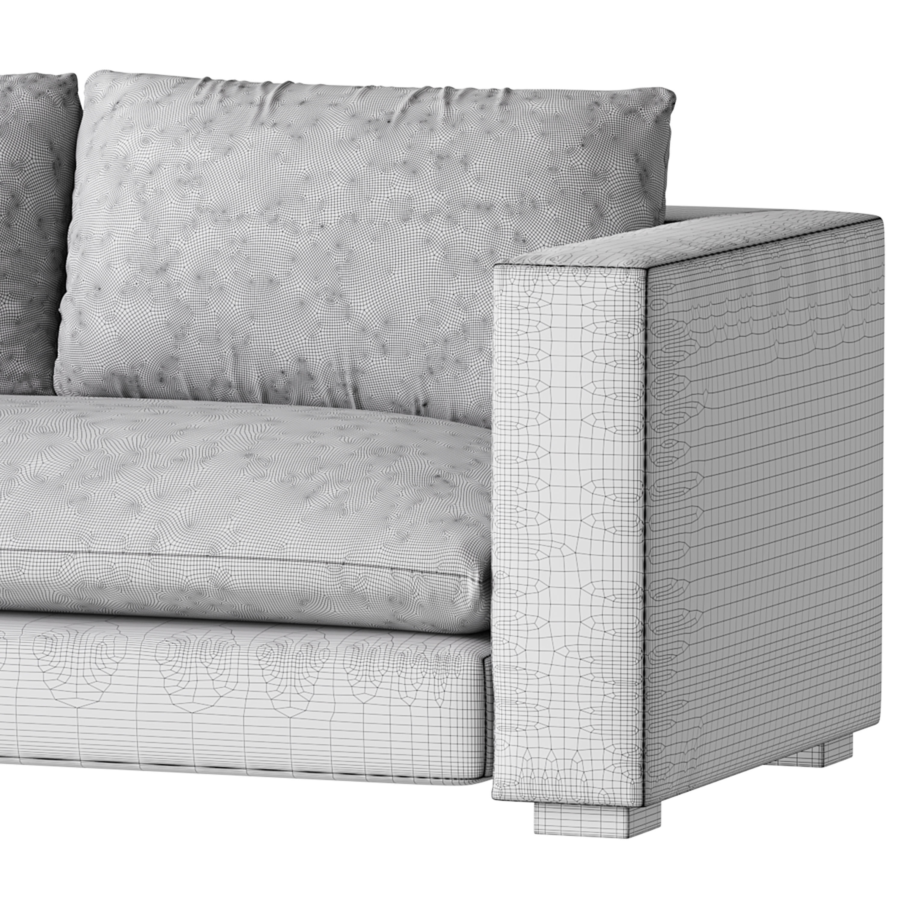 DESEO COPPER BROWN PERFORMANCE VELVET SOFA 3D model_15