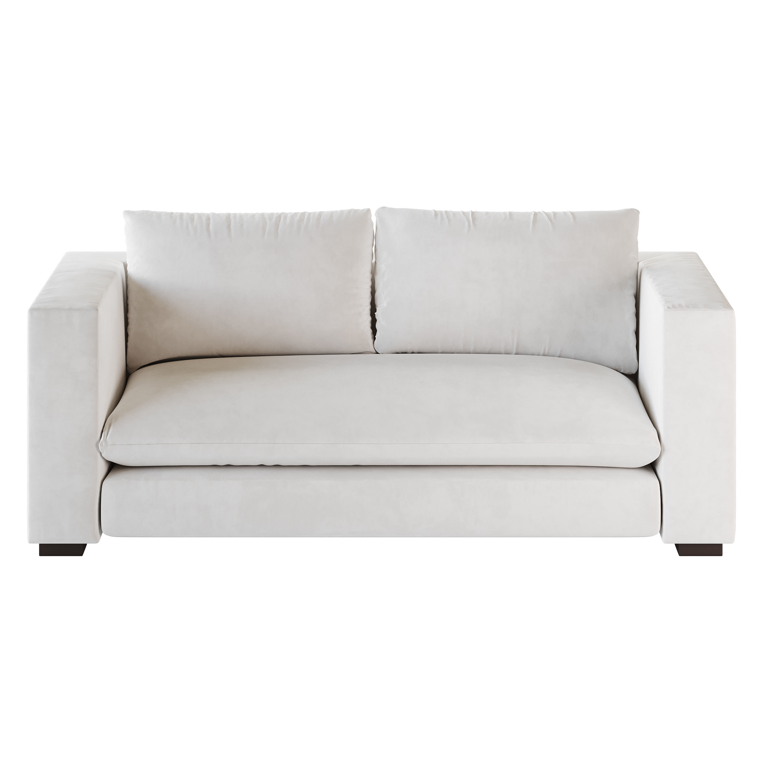 DESEO COPPER BROWN PERFORMANCE VELVET SOFA 3D model_11