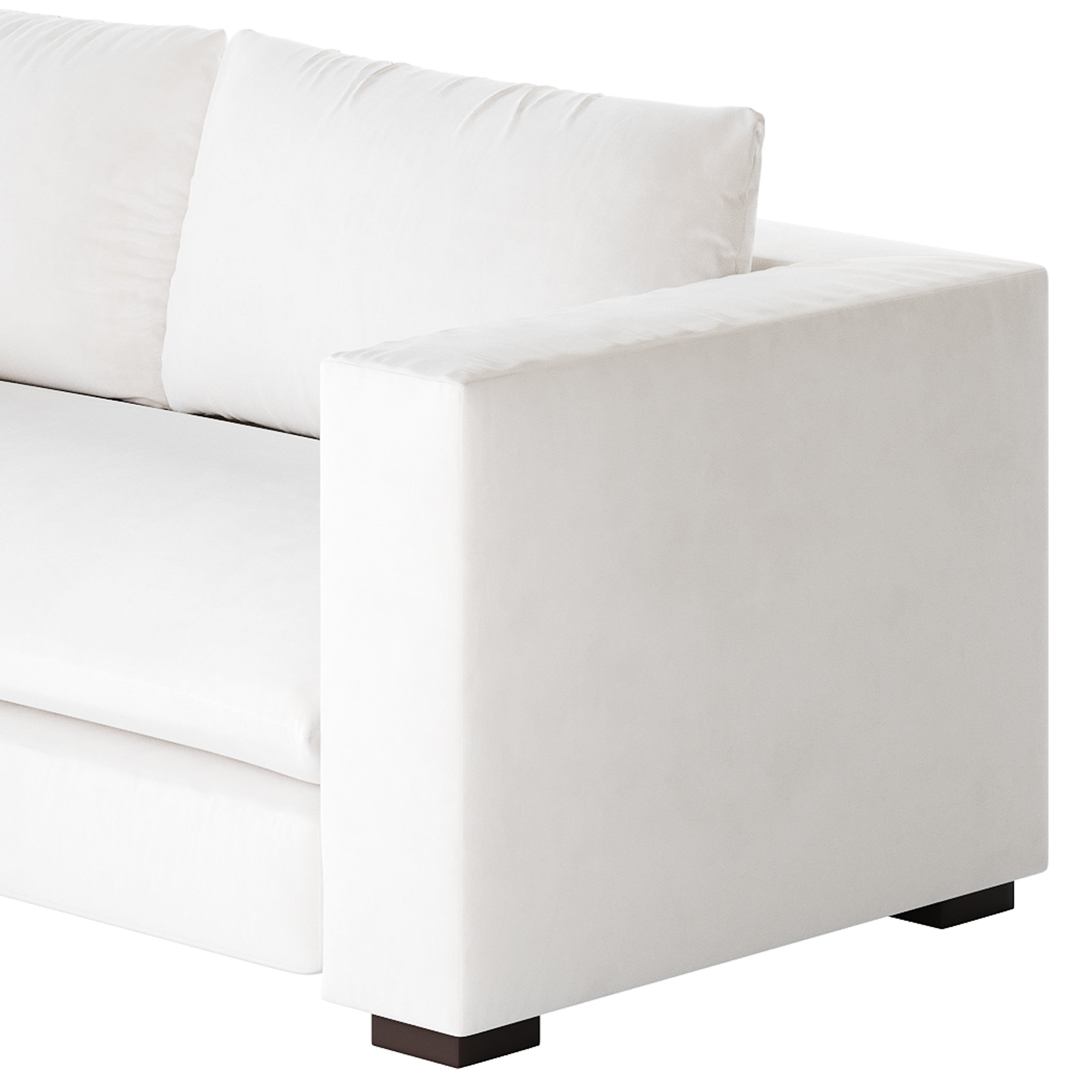 DESEO COPPER BROWN PERFORMANCE VELVET SOFA 3D model_9