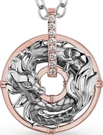 Dragon Pendant 3D print model_1