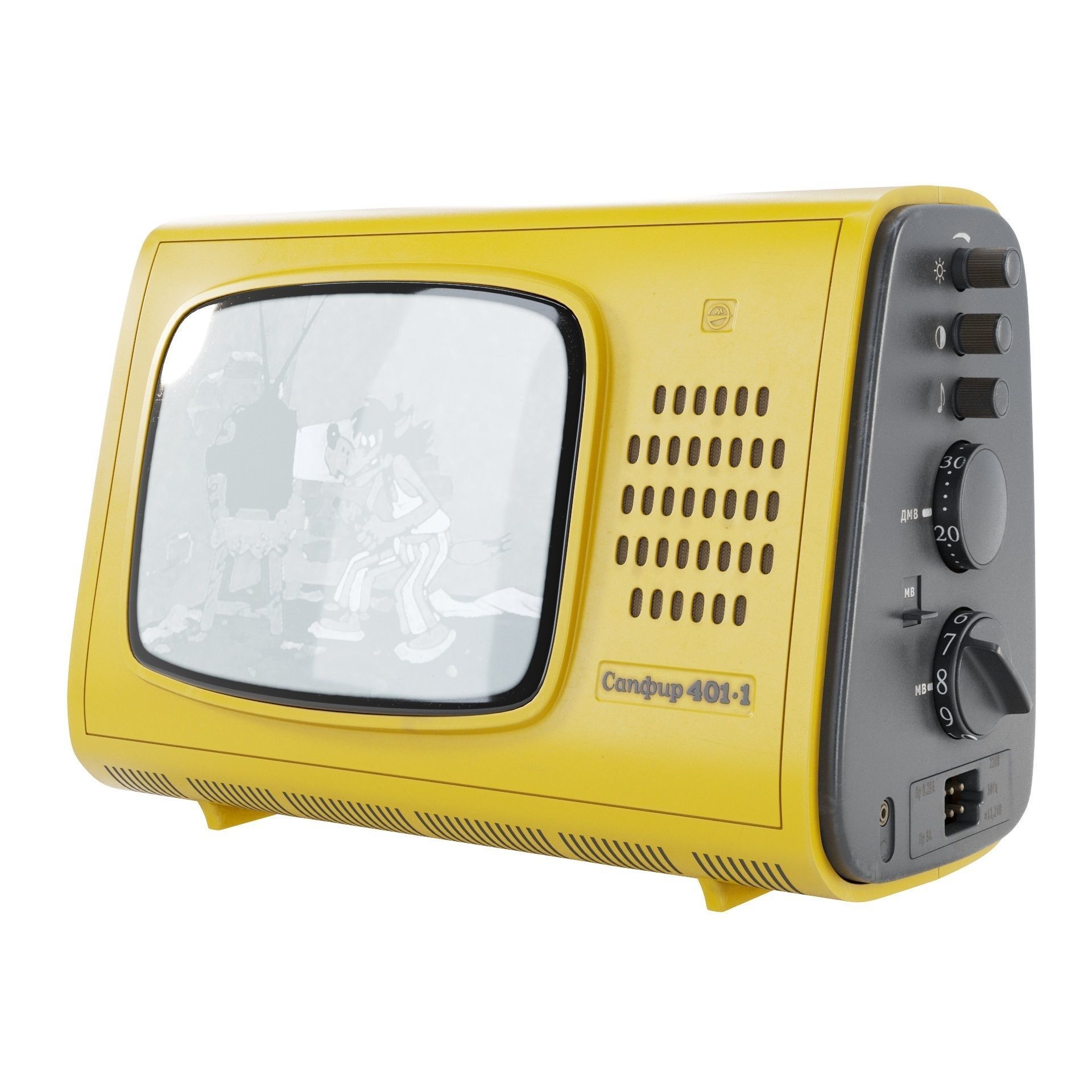 Portable TV Sapphire 401-1 3D model_2