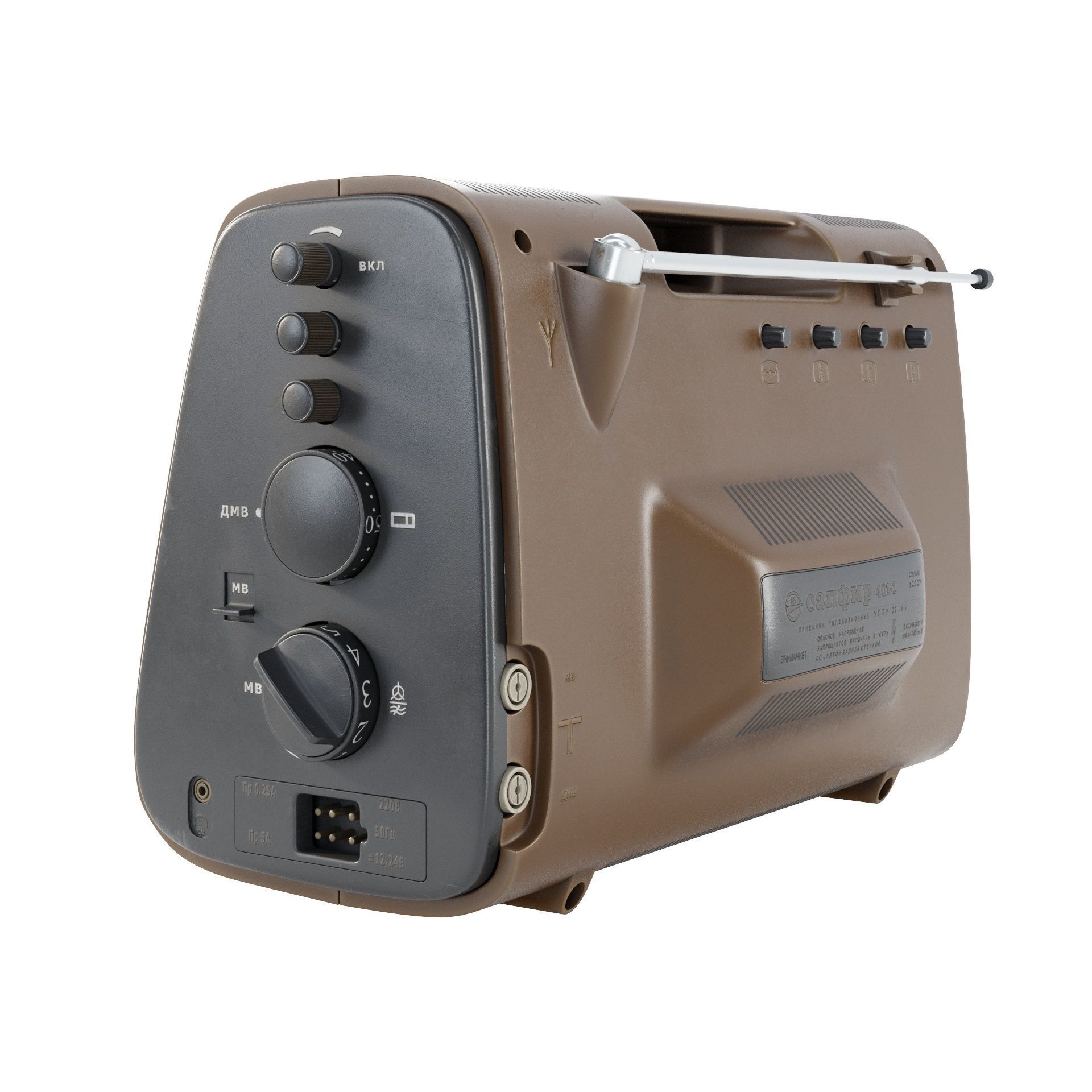 Portable TV Sapphire 401-1 3D model_11