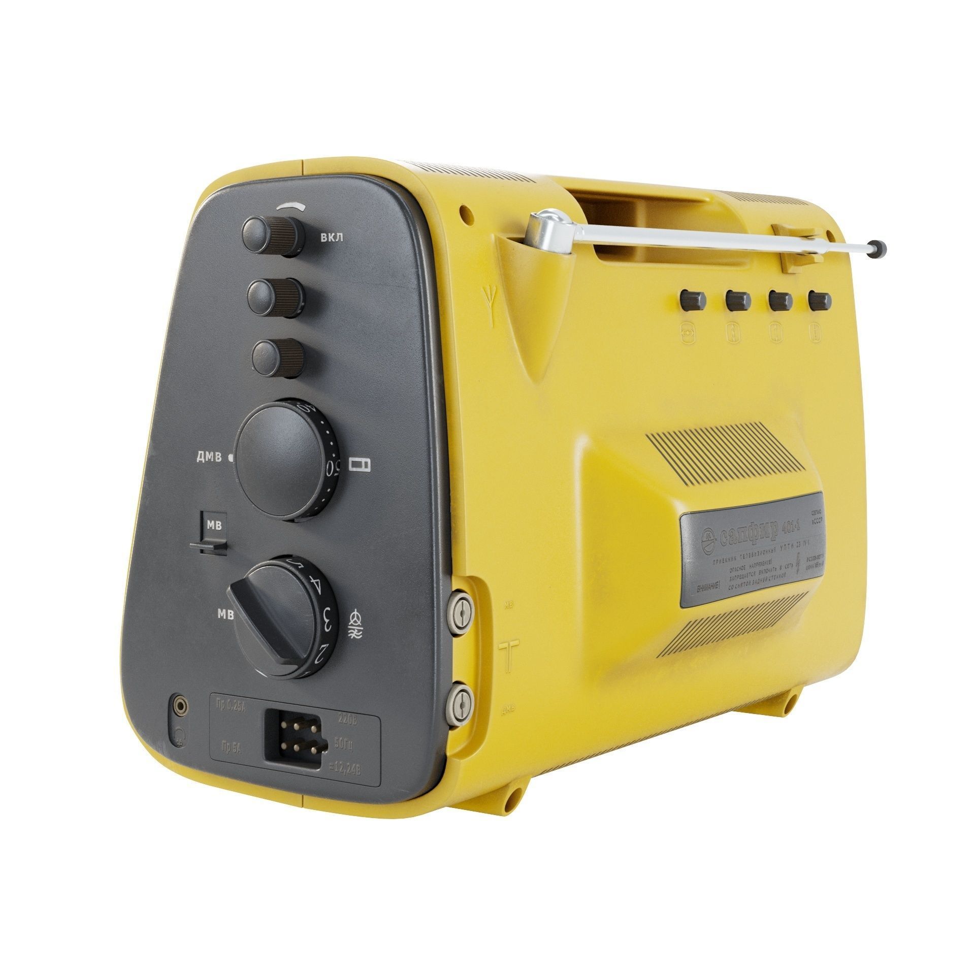 Portable TV Sapphire 401-1 3D model_10