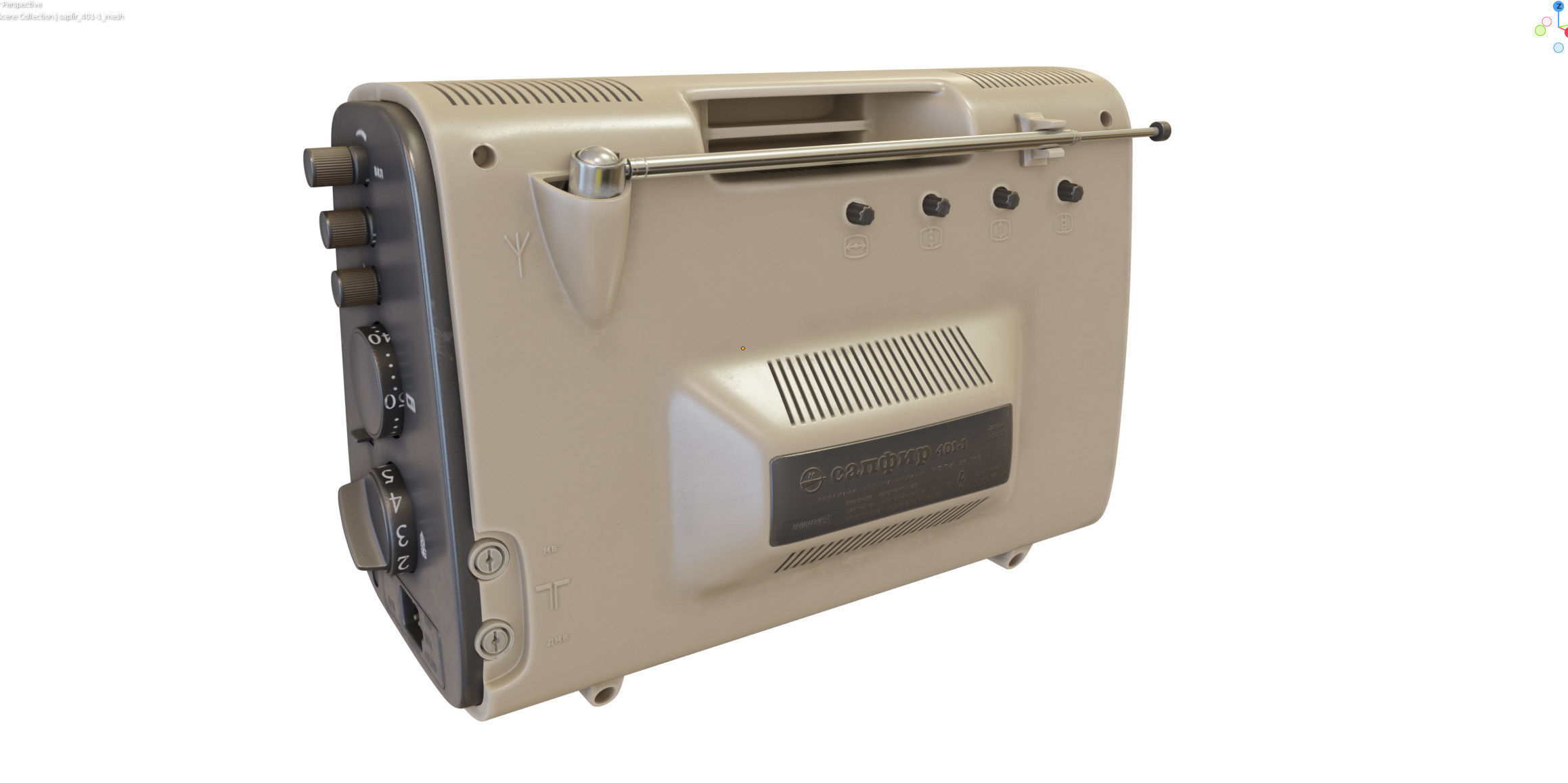 Portable TV Sapphire 401-1 3D model_18