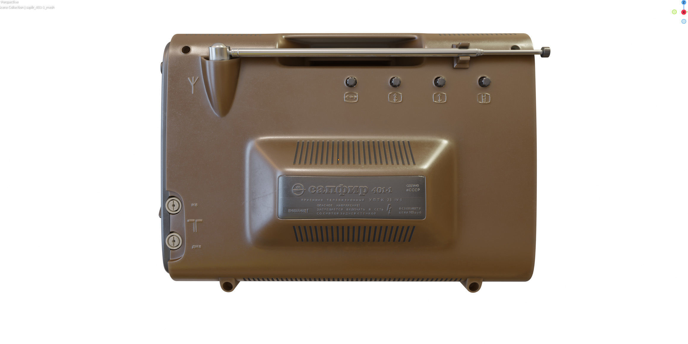 Portable TV Sapphire 401-1 3D model_23