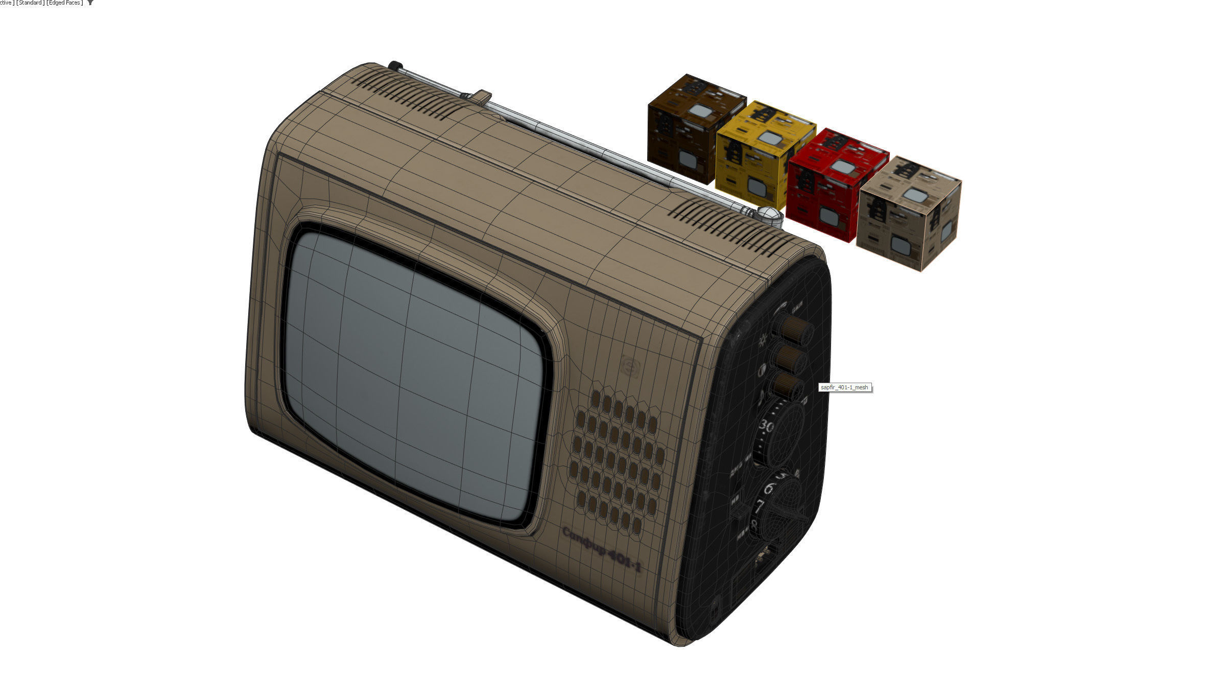 Portable TV Sapphire 401-1 3D model_25