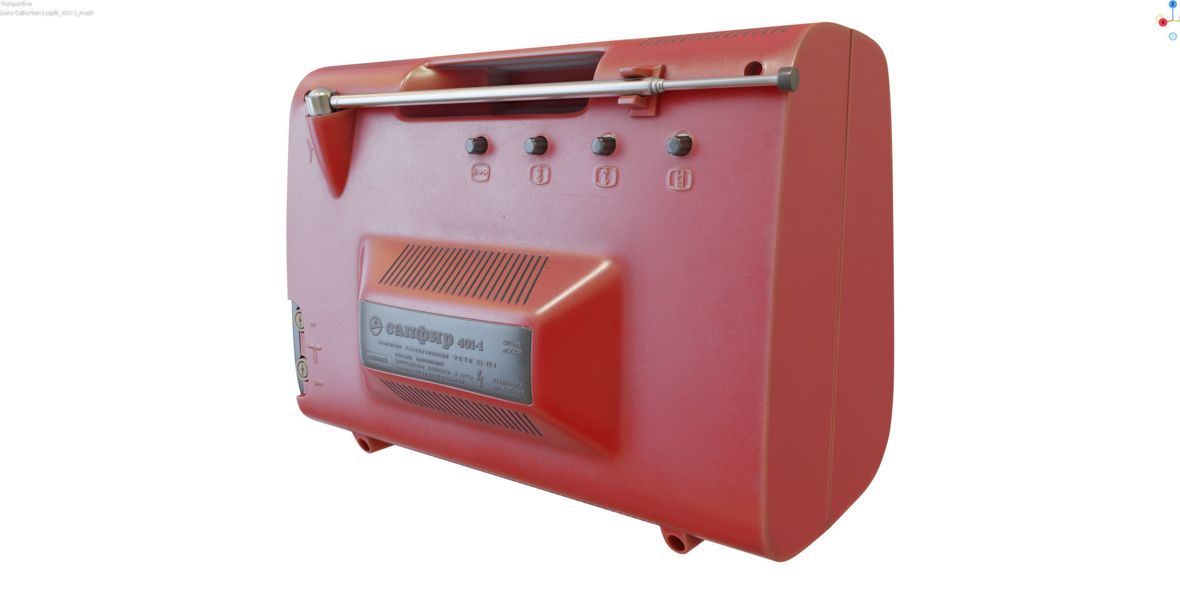 Portable TV Sapphire 401-1 3D model_17