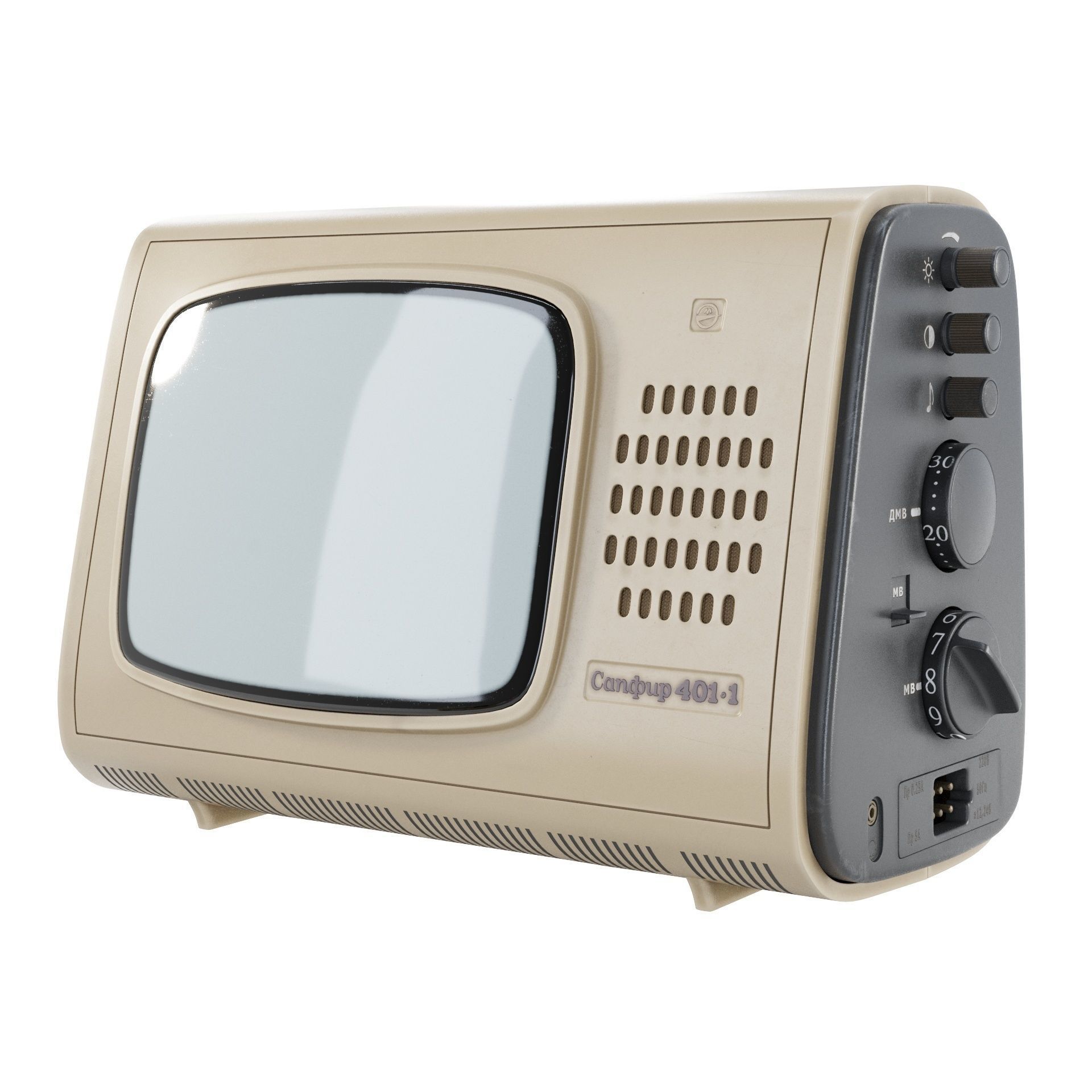 Portable TV Sapphire 401-1 3D model_3