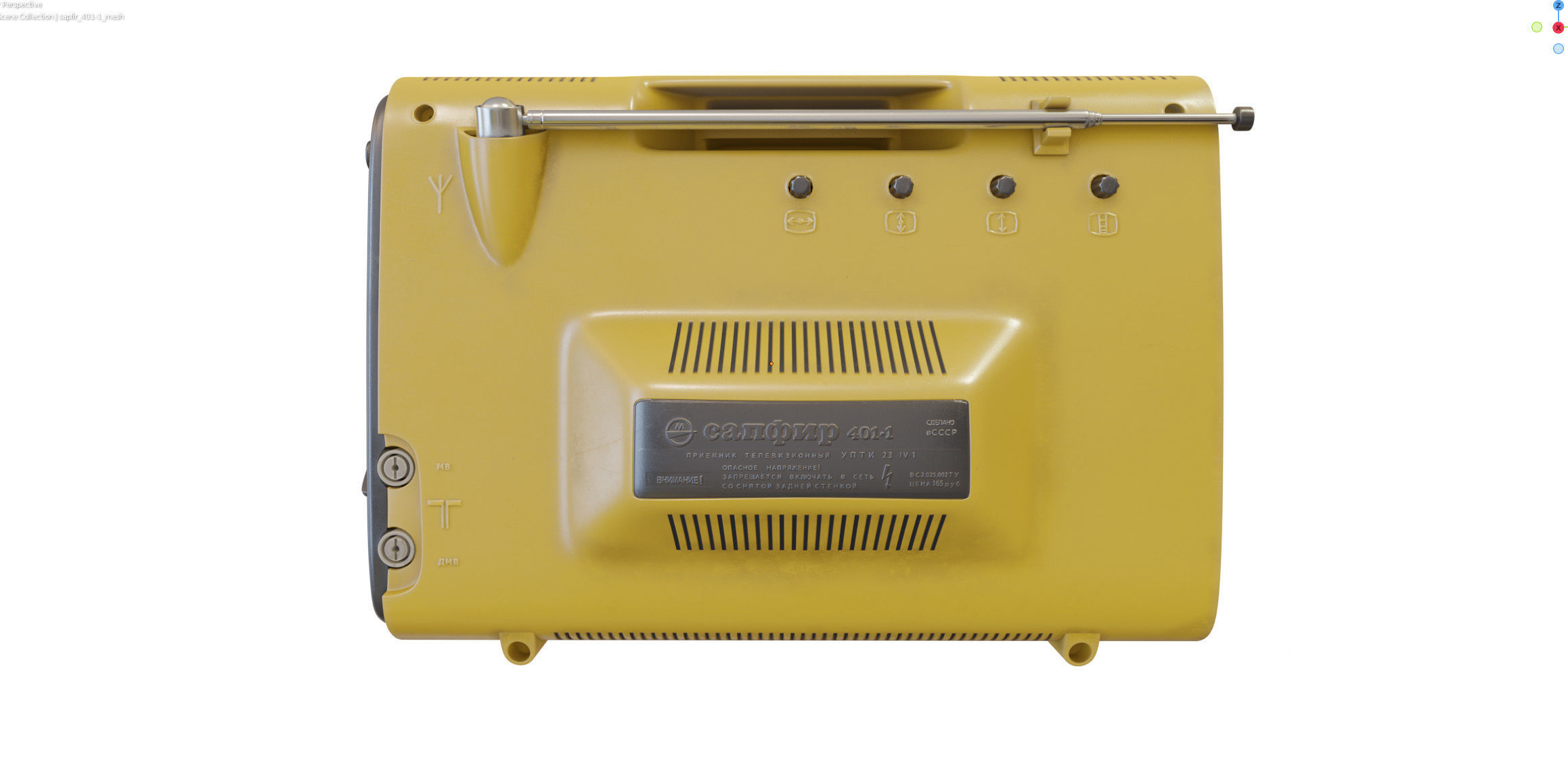 Portable TV Sapphire 401-1 3D model_24