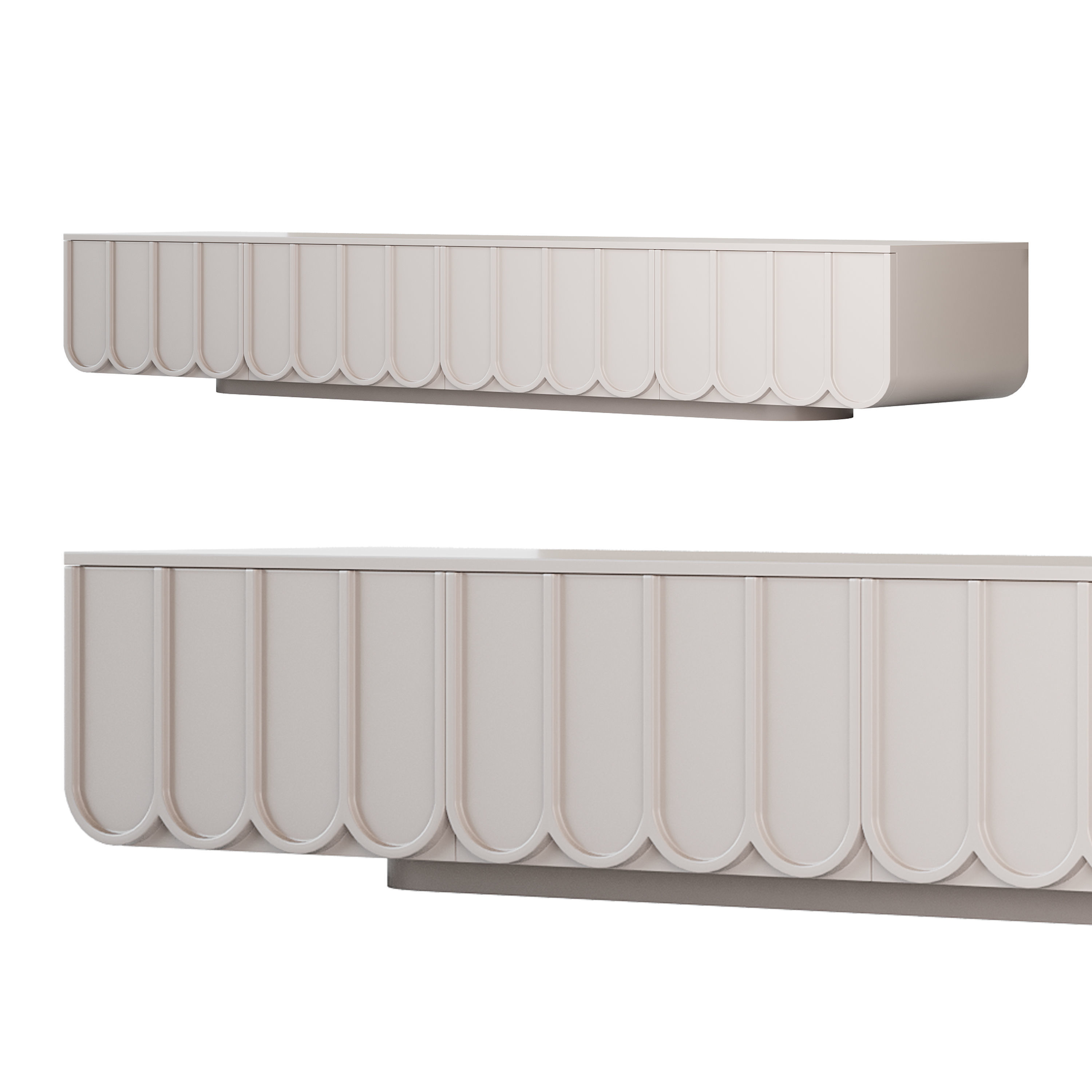 Designer TV stand Sideboard 3D model_1