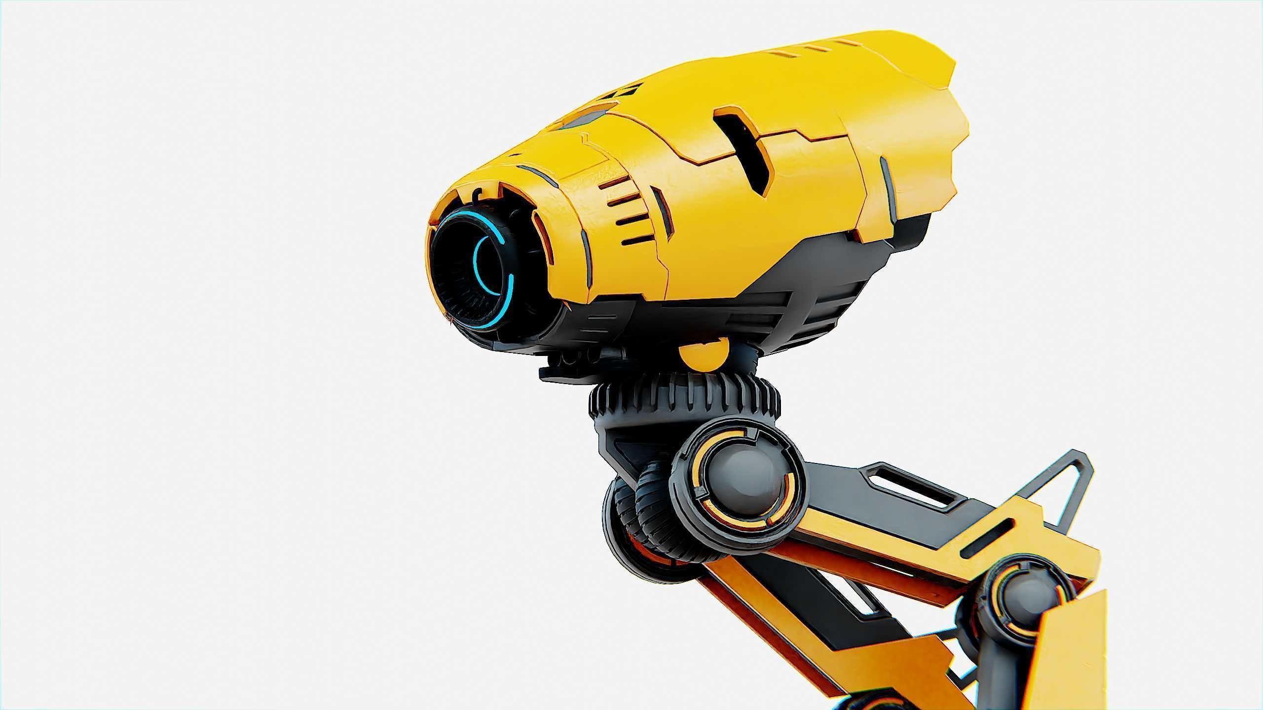 COMBAT DROID D-300 Rigged for Unreal Engine - Unity - MIXAMO 3D model_28