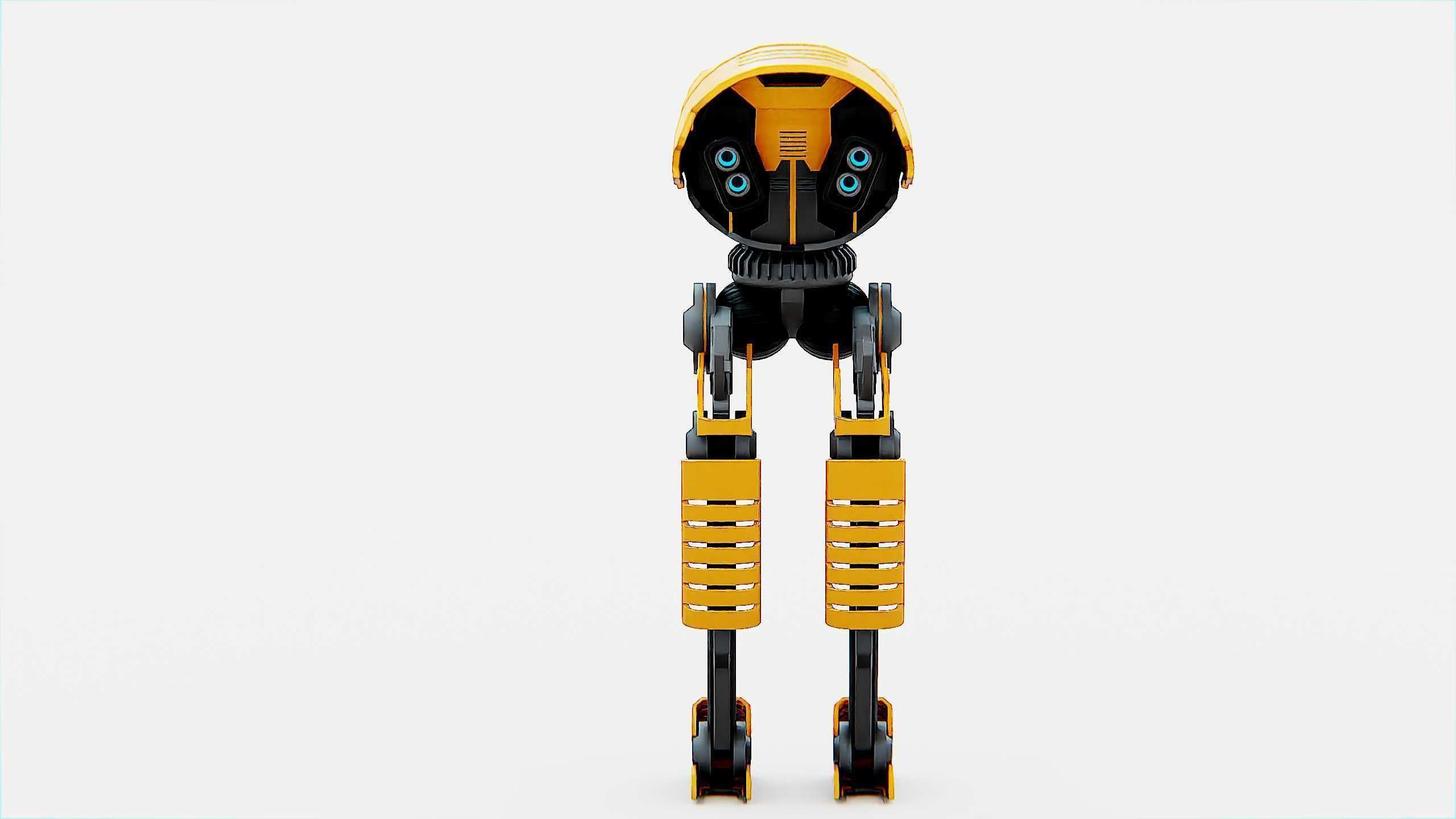 COMBAT DROID D-300 Rigged for Unreal Engine - Unity - MIXAMO 3D model_31