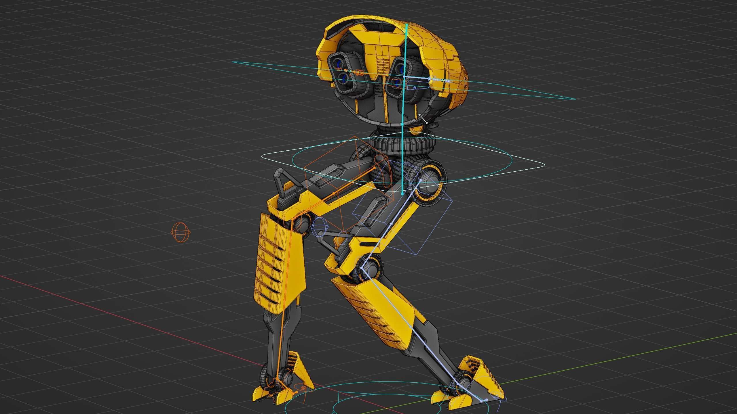 COMBAT DROID D-300 Rigged for Unreal Engine - Unity - MIXAMO 3D model_38
