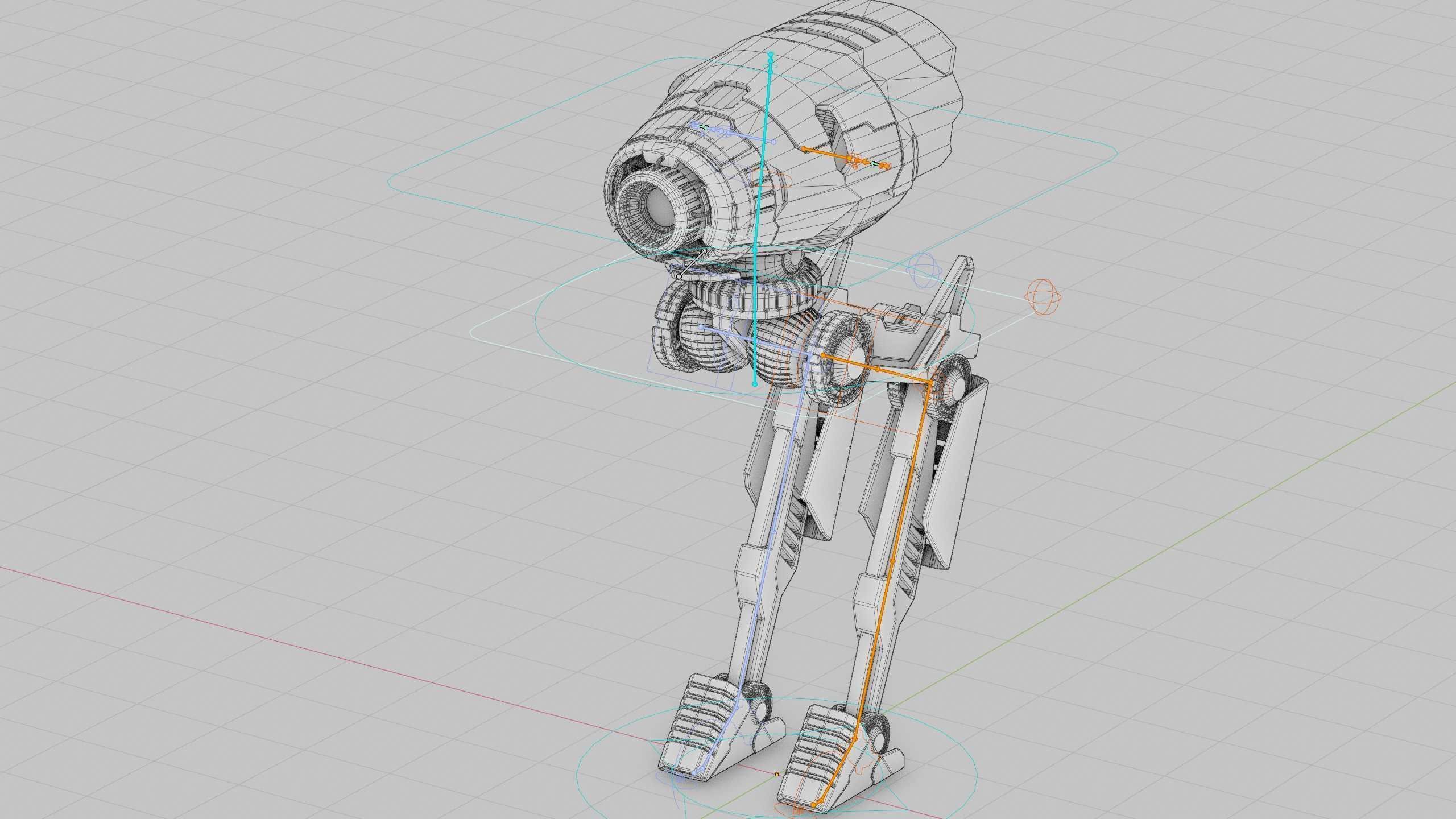 COMBAT DROID D-300 Rigged for Unreal Engine - Unity - MIXAMO 3D model_40
