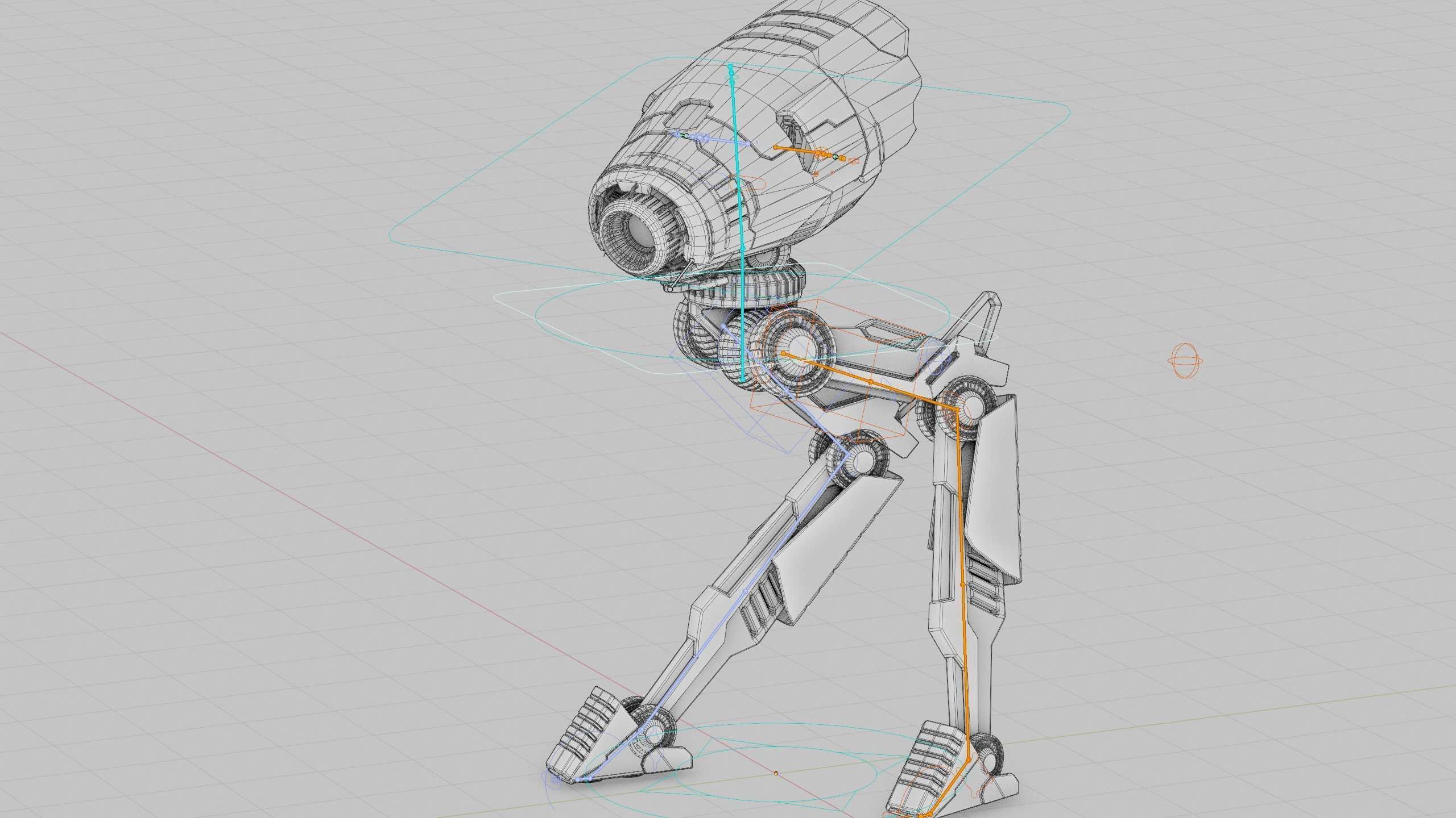 COMBAT DROID D-300 Rigged for Unreal Engine - Unity - MIXAMO 3D model_41