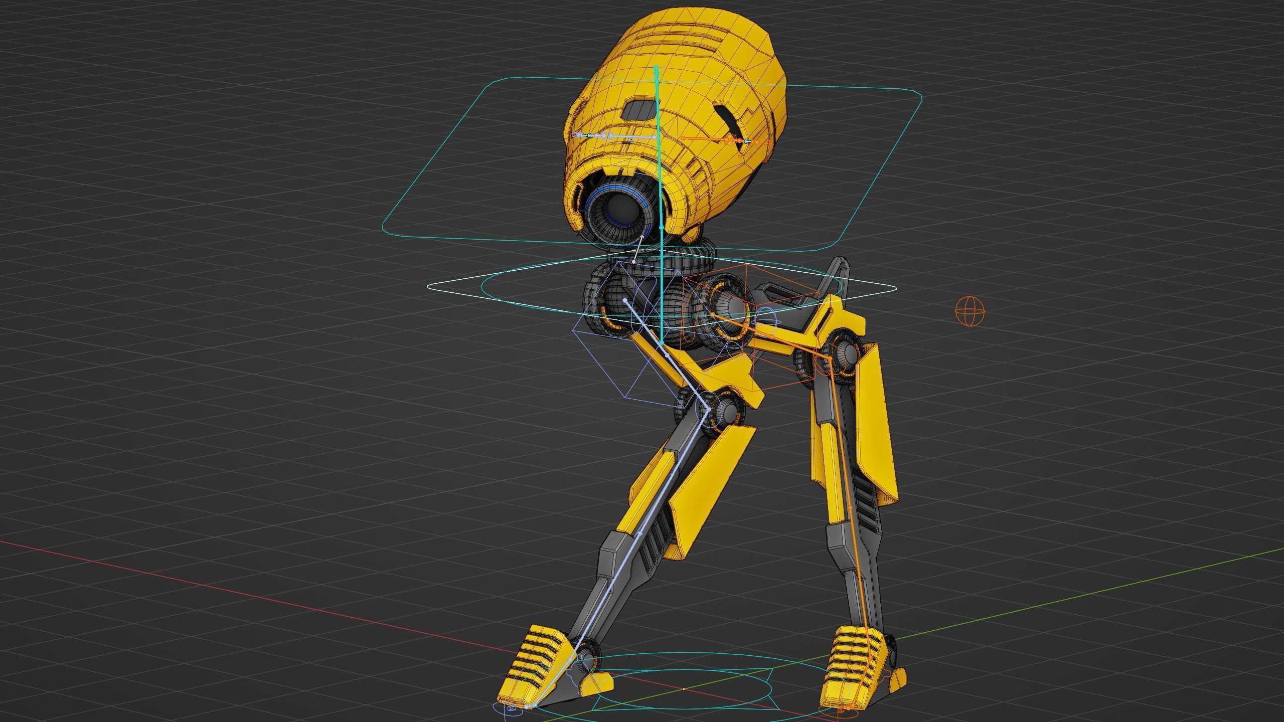 COMBAT DROID D-300 Rigged for Unreal Engine - Unity - MIXAMO 3D model_37