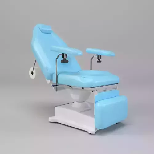 Hospital Blood Donation Medical Chair Low-poly 3D model