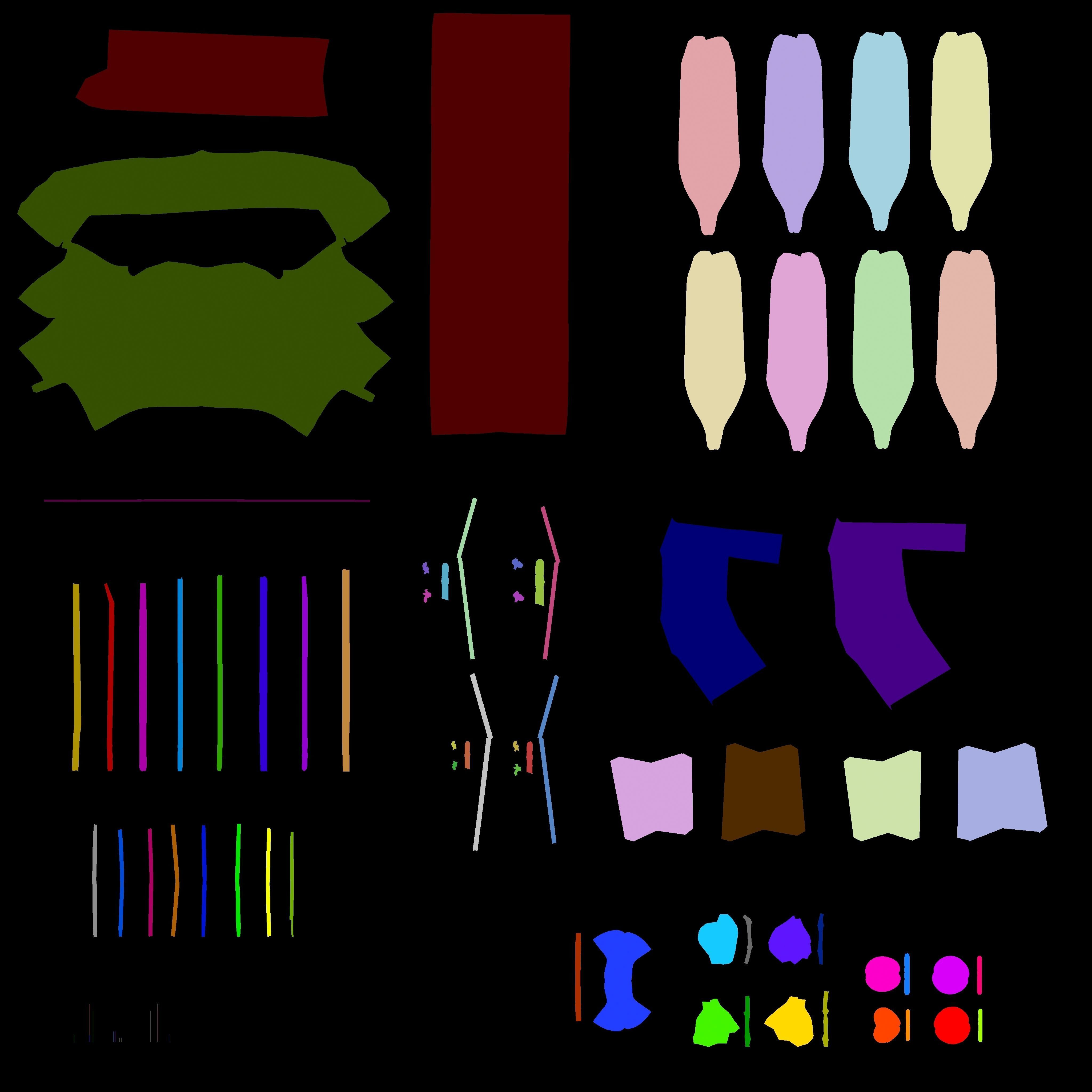 Antique French style tv unit Low-poly 3D model_7