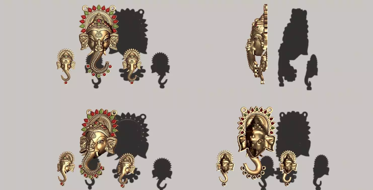 Ganesha mangalsutra 3D print model_0