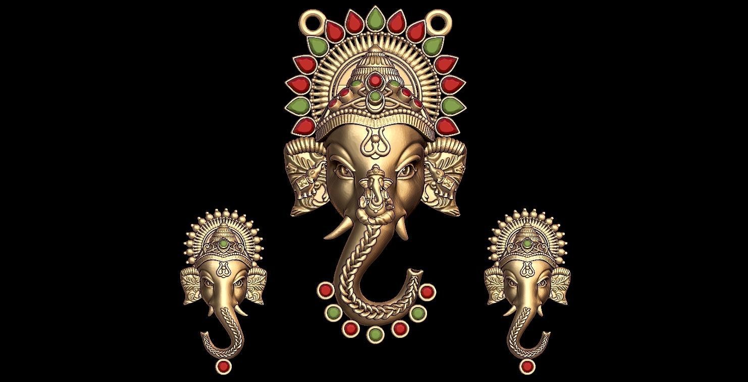 Ganesha mangalsutra 3D print model_1