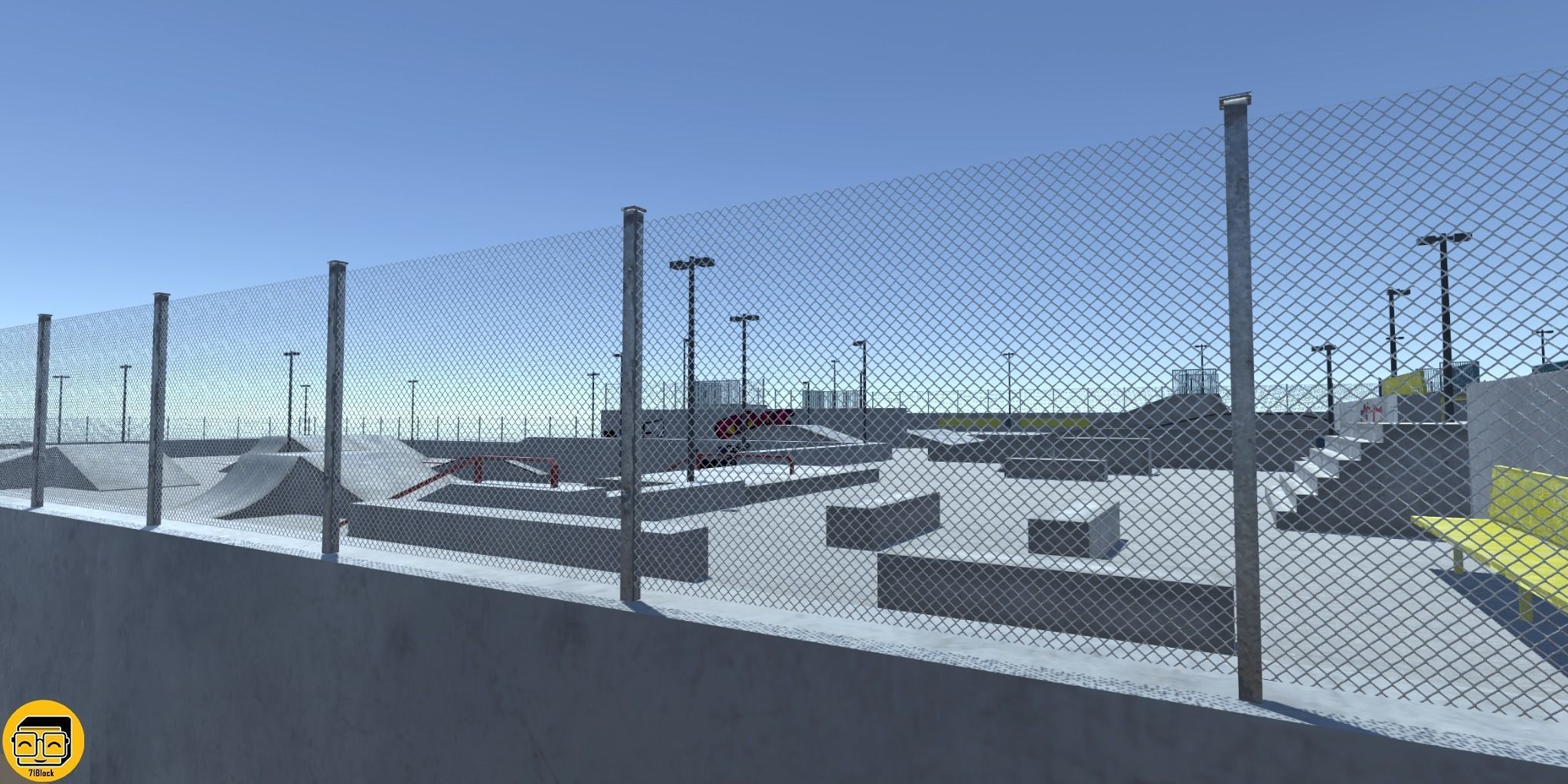 Park Props Low-poly 3D model_3