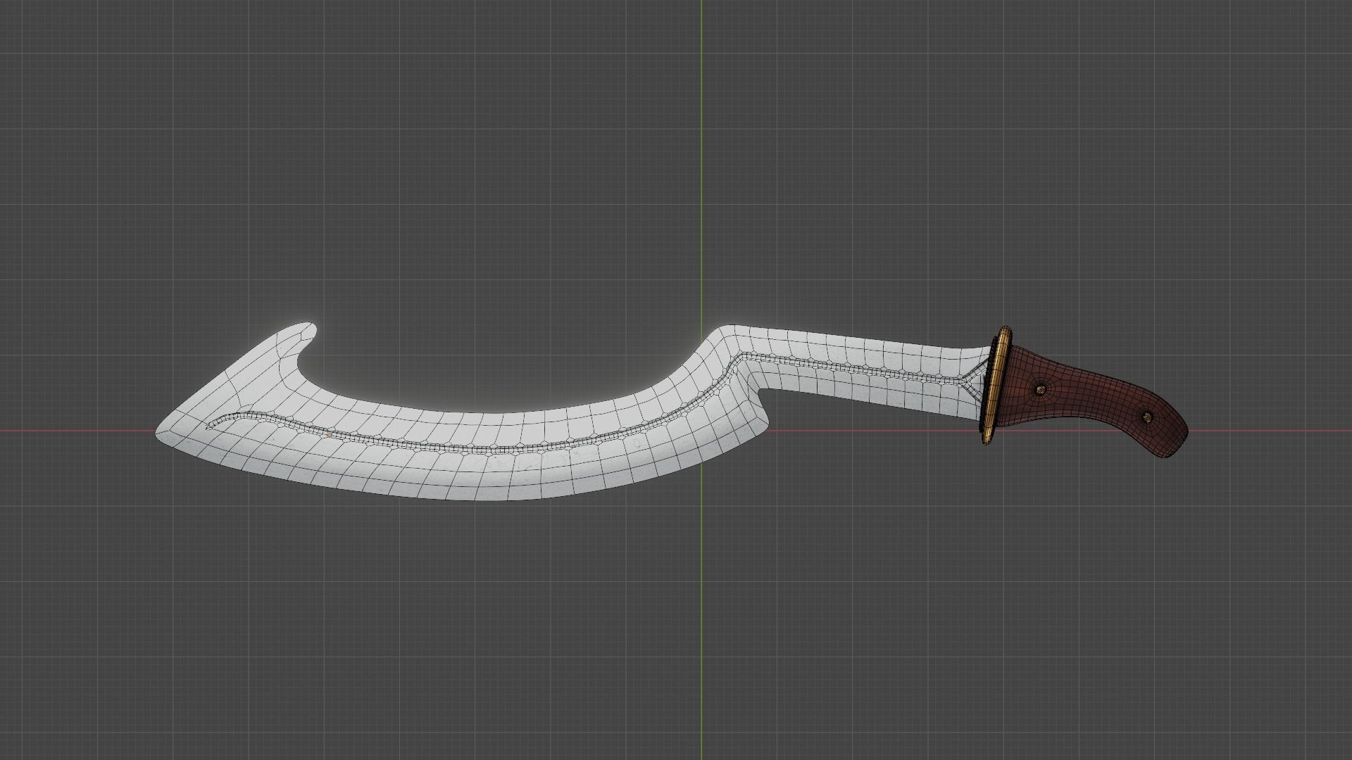 Khopesh Sword 3D model_4