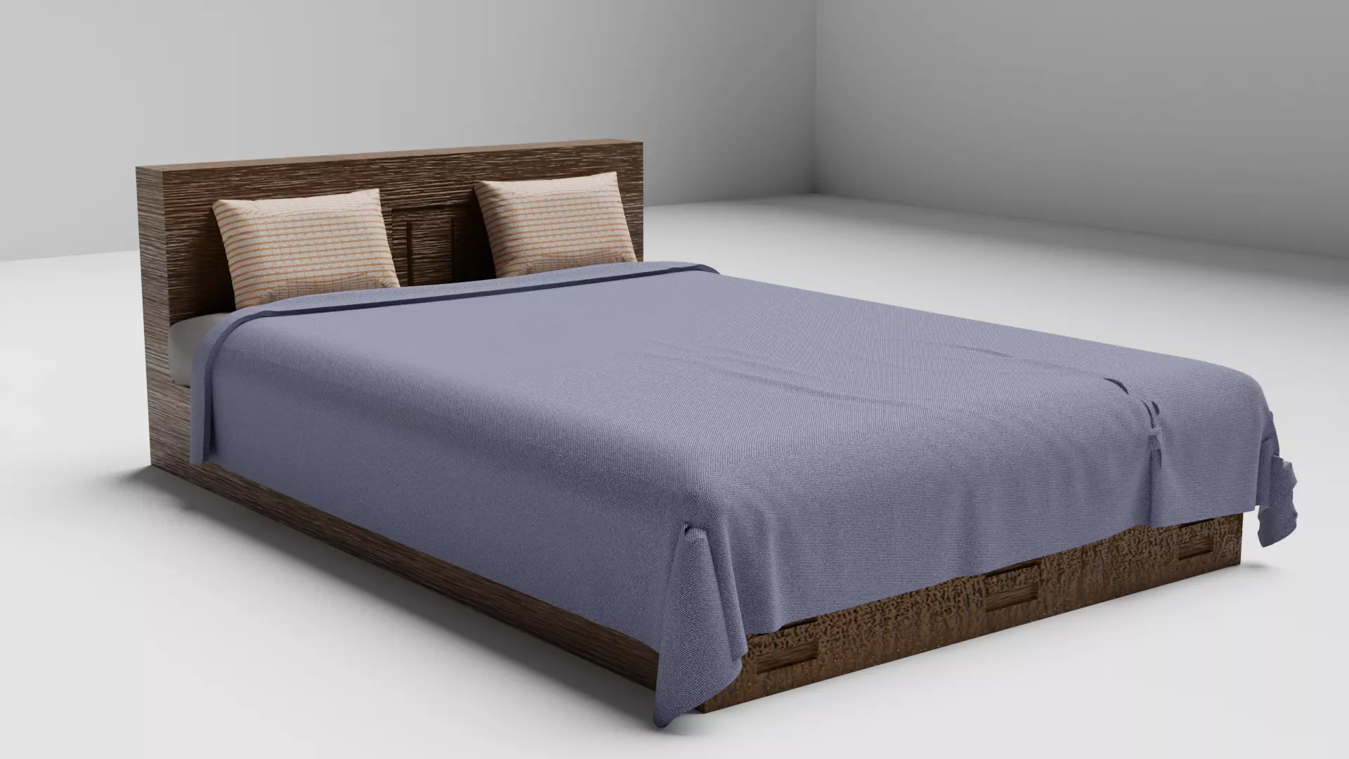 Luxurious Bed 3D model_0