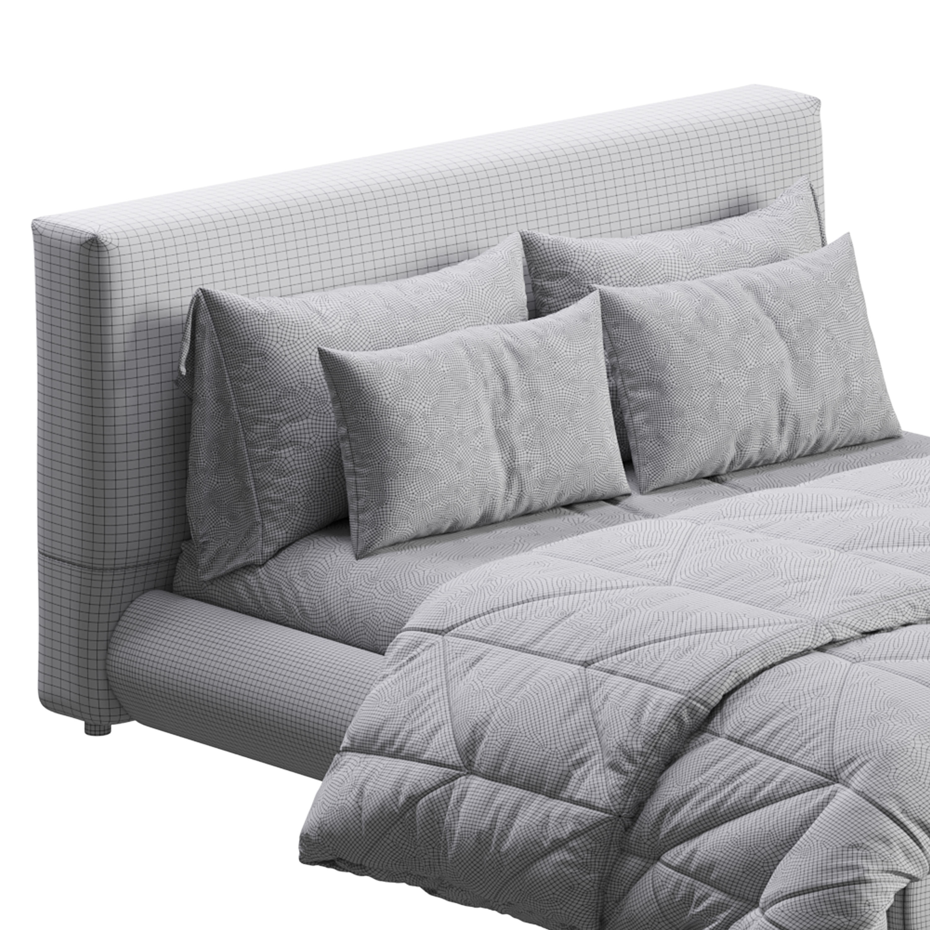 Dream Bed With Storage 3D model_15