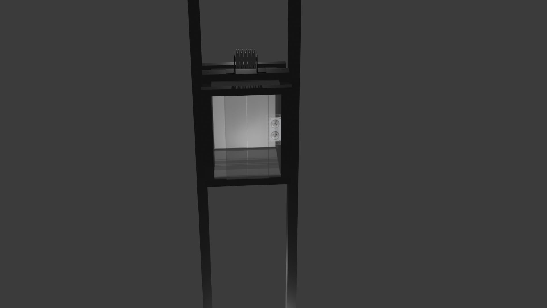 Elevator Low-poly 3D model_5