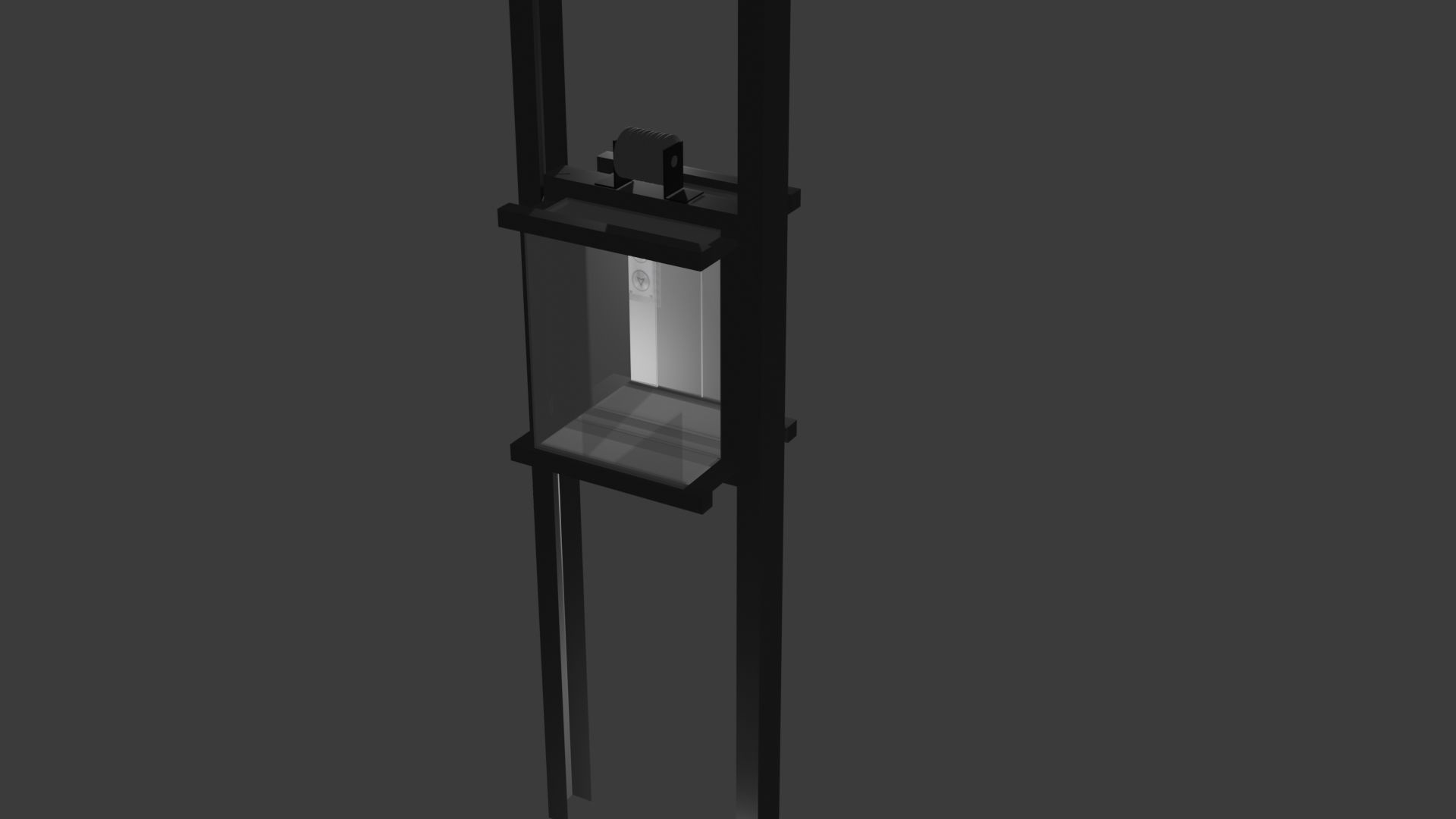 Elevator Low-poly 3D model_15