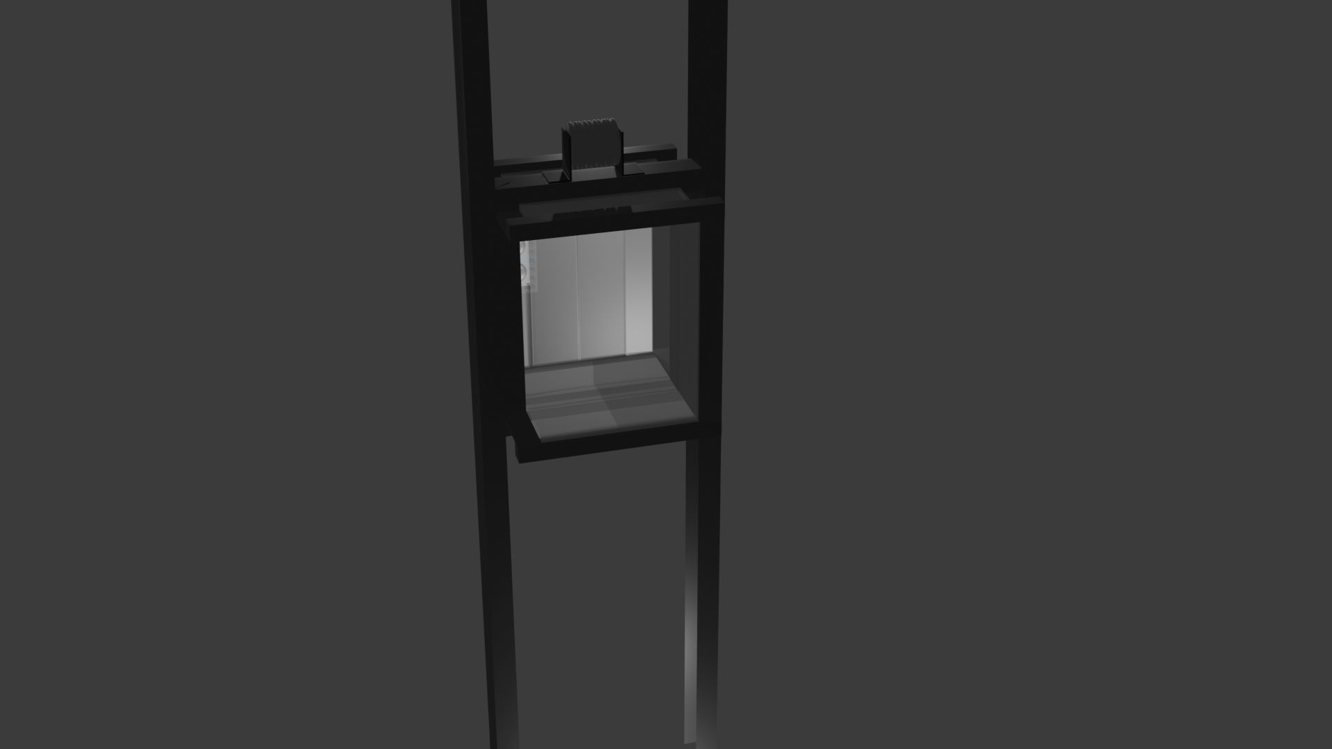 Elevator Low-poly 3D model_13