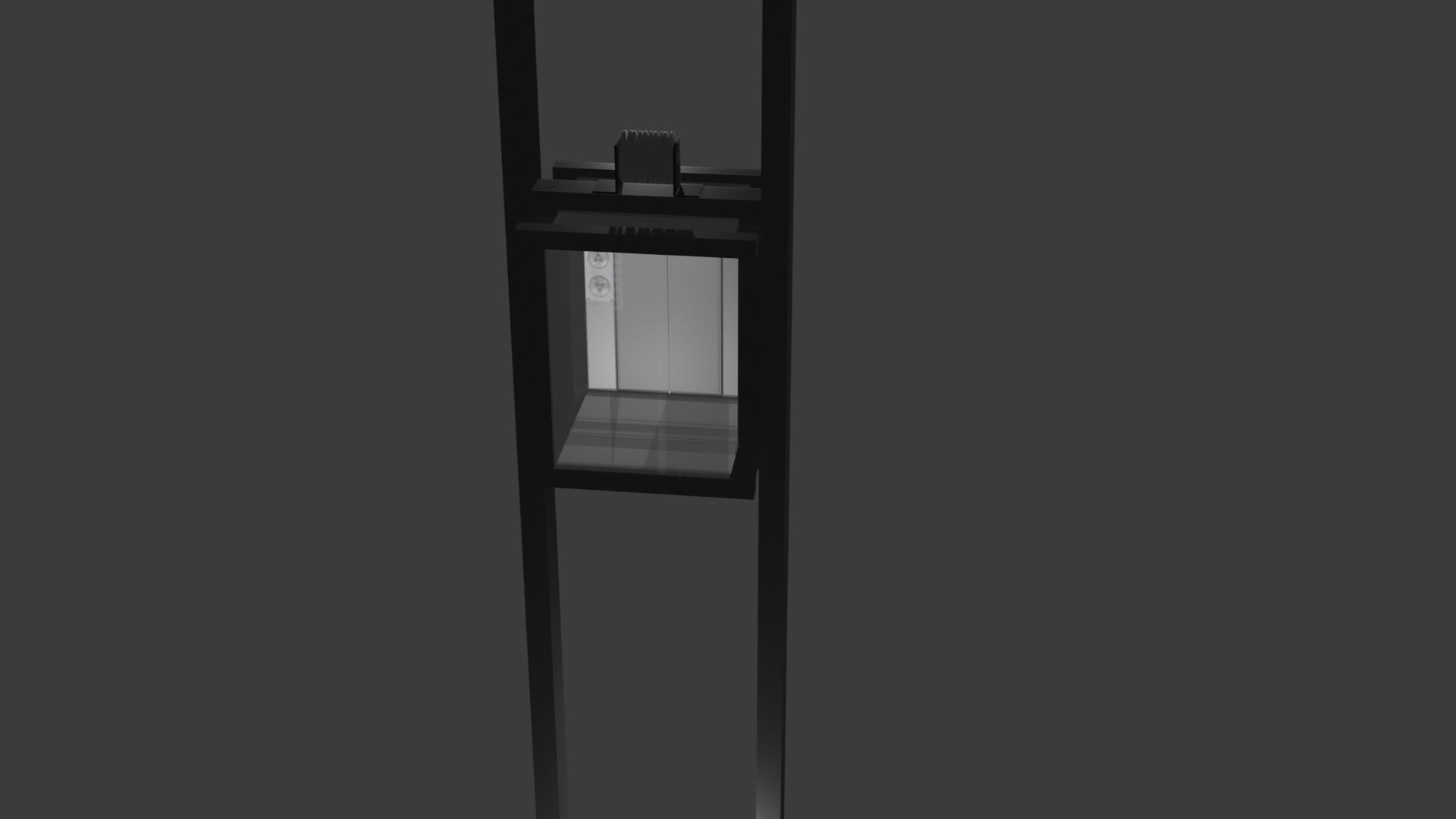 Elevator Low-poly 3D model_14