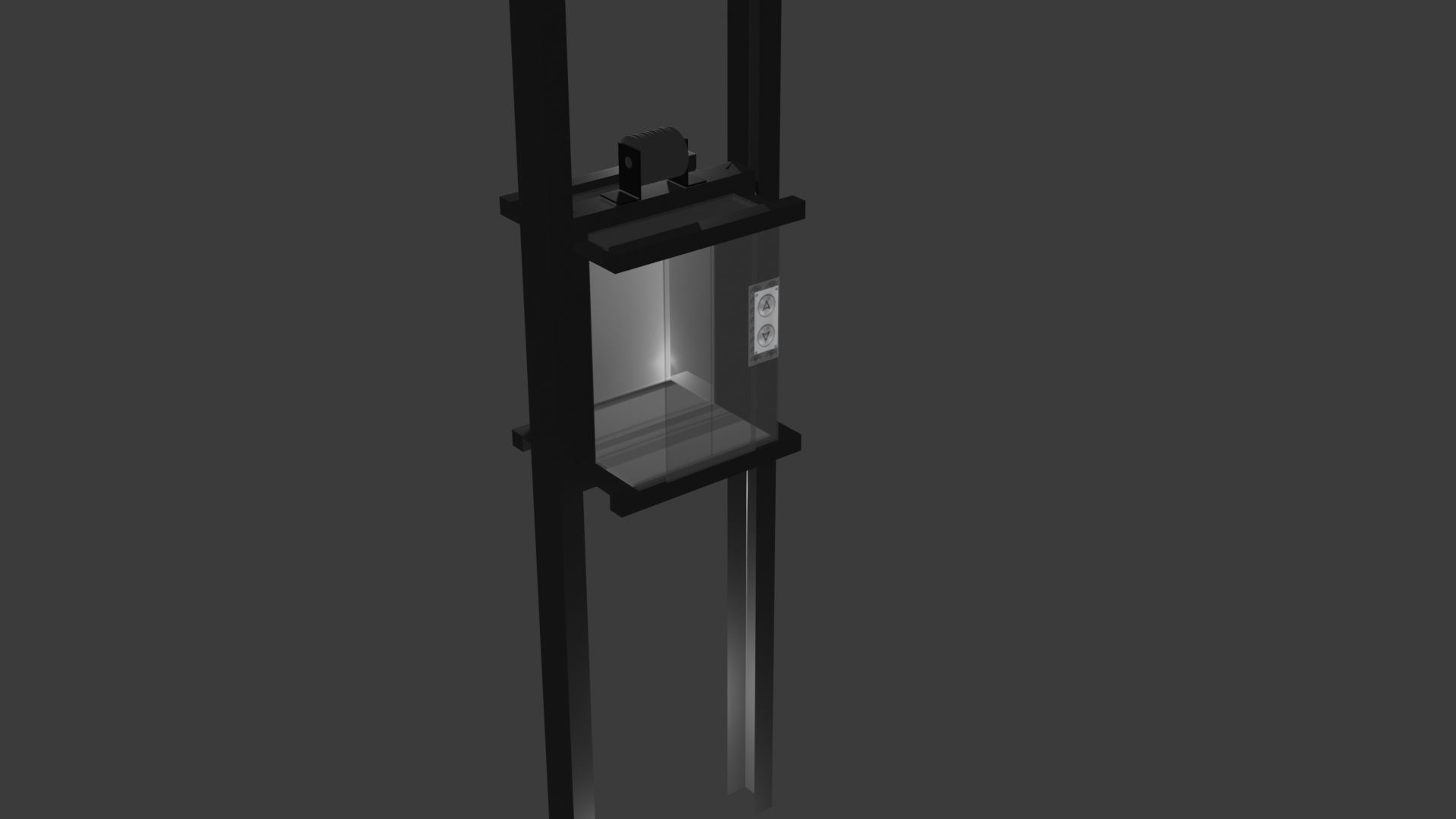 Elevator Low-poly 3D model_23