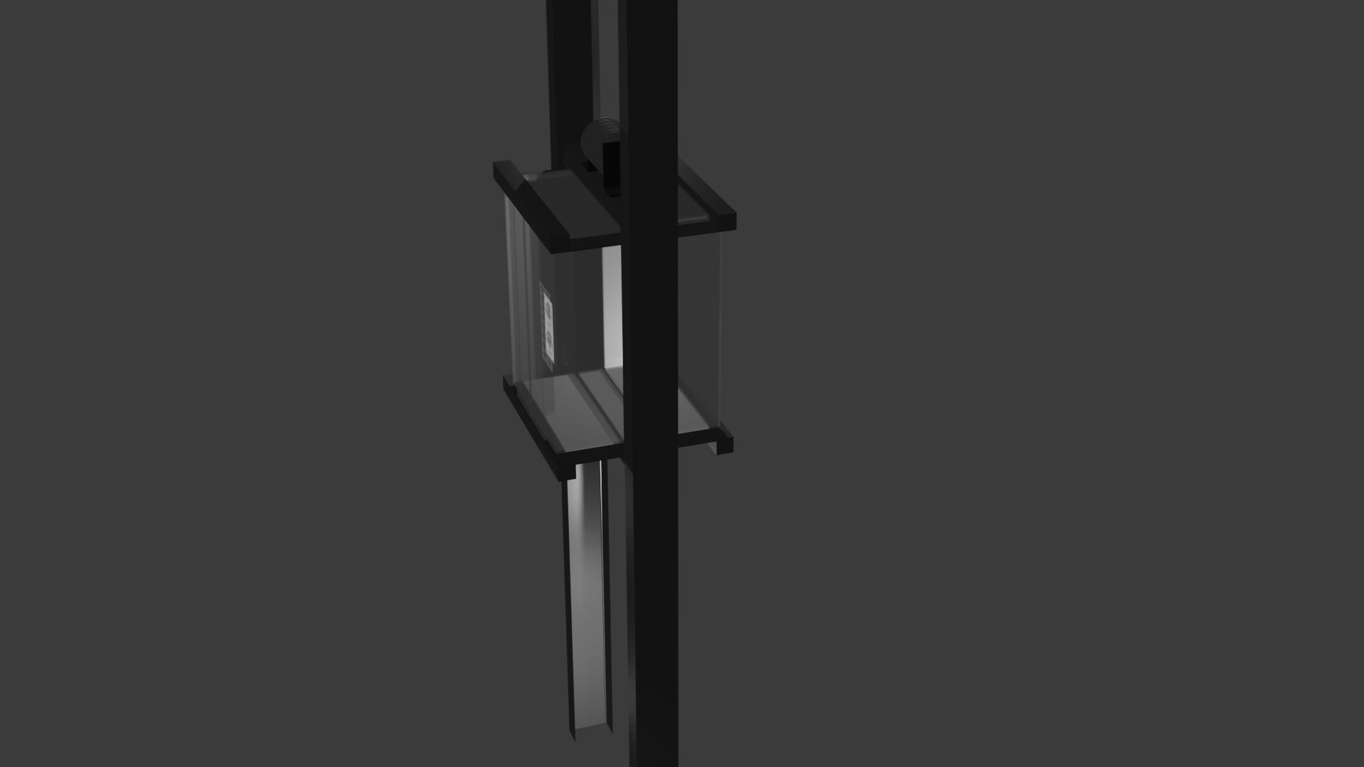 Elevator Low-poly 3D model_9