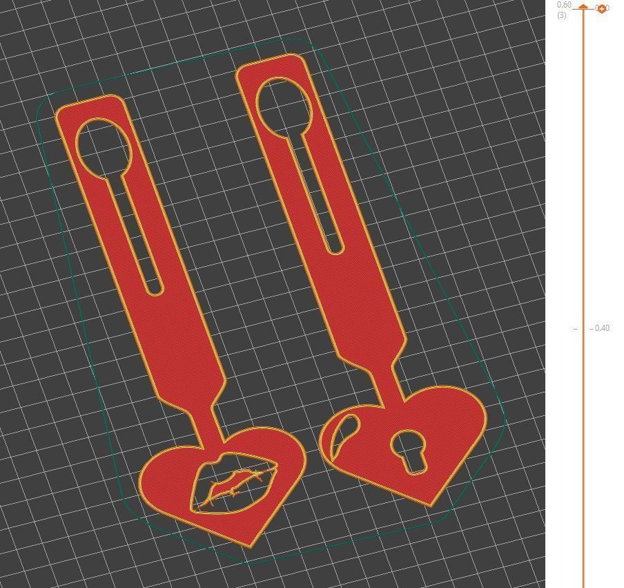 Valentines Day door tags gift for your loved one by AM-MEDIA 3D print model_1