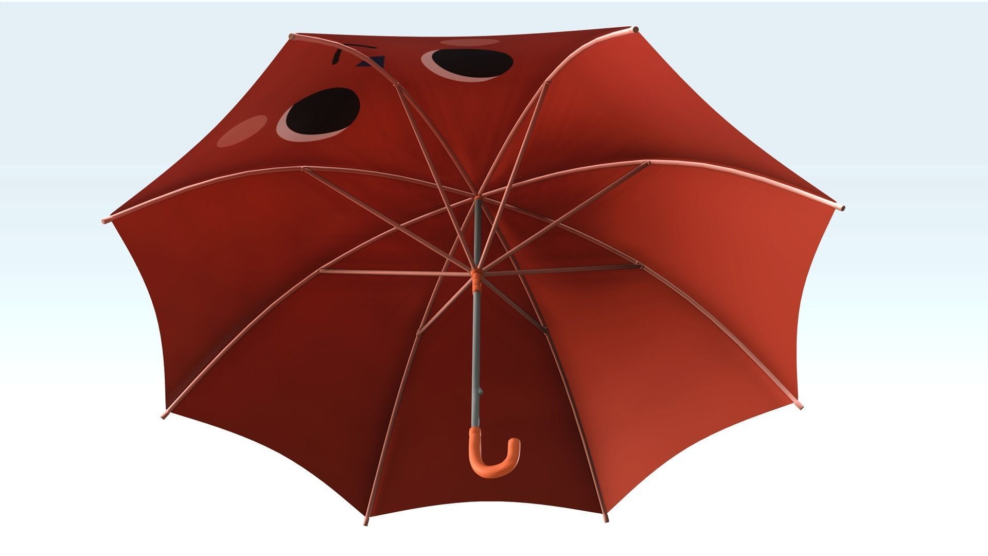 Umbrella Low-poly 3D model_2