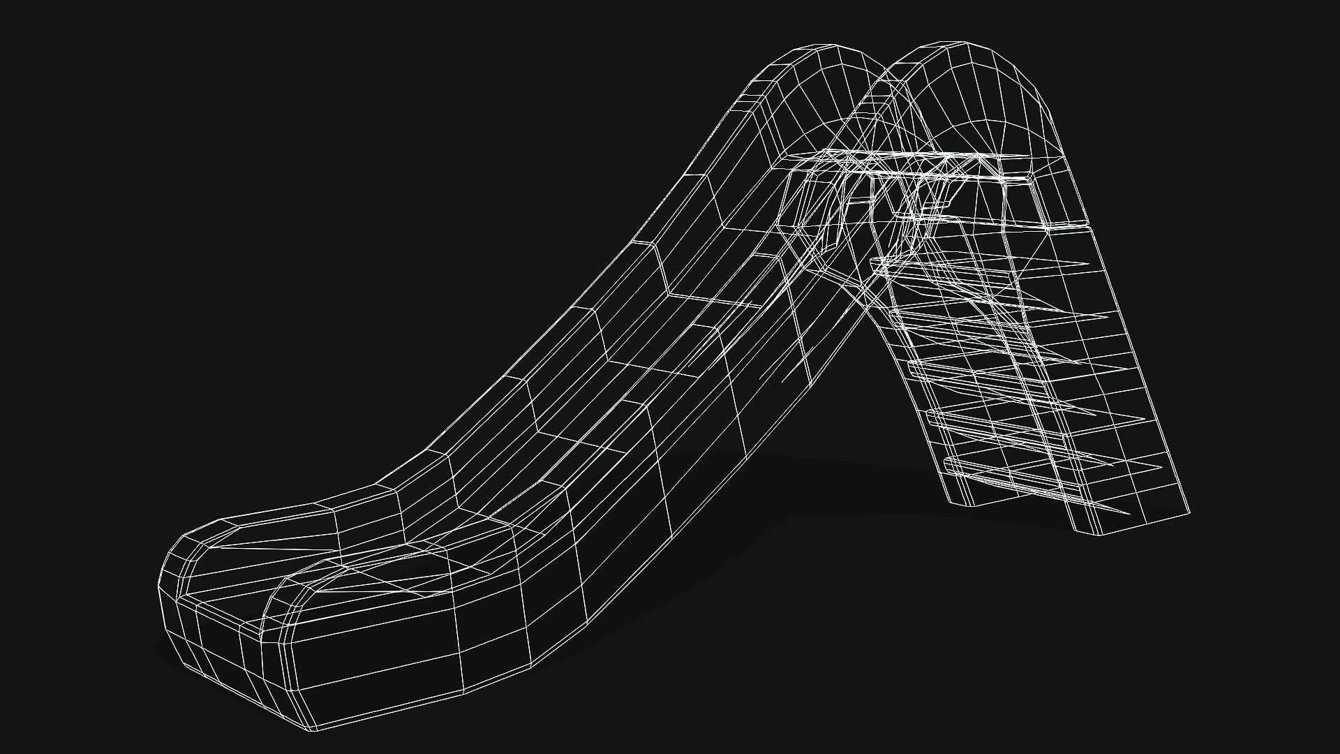 Slide Low-poly 3D model_1