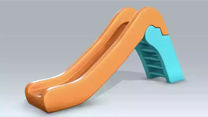 Slide Low-poly 3D model