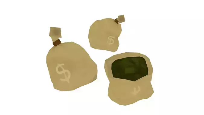 Money Bags - Hand Painted