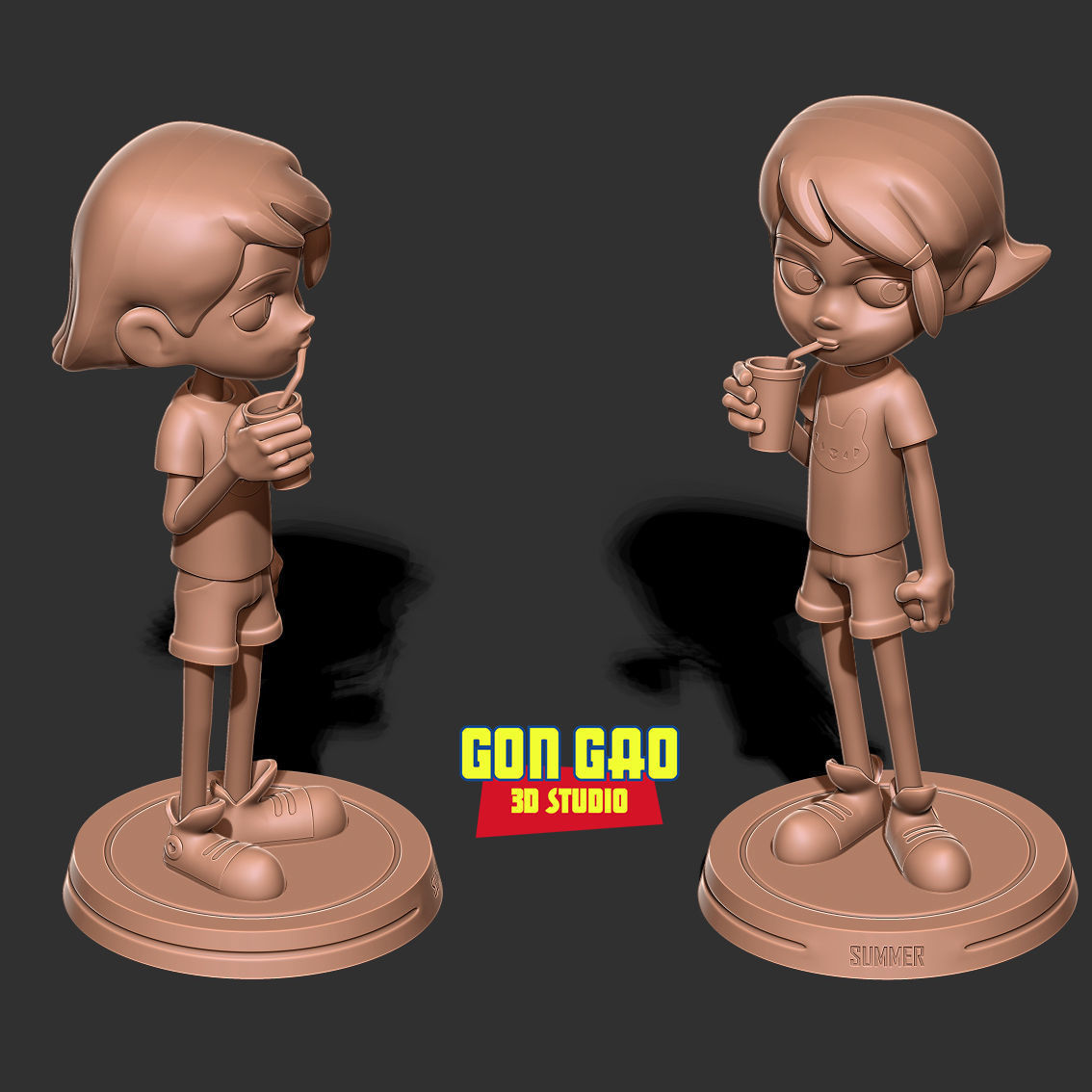 Kid Gwen Tennyson Fanart 3D print model_4