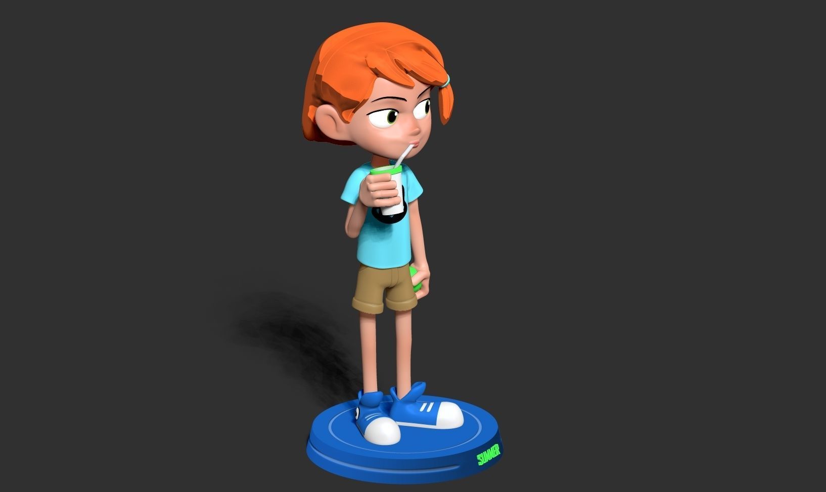 Kid Gwen Tennyson Fanart 3D print model_17