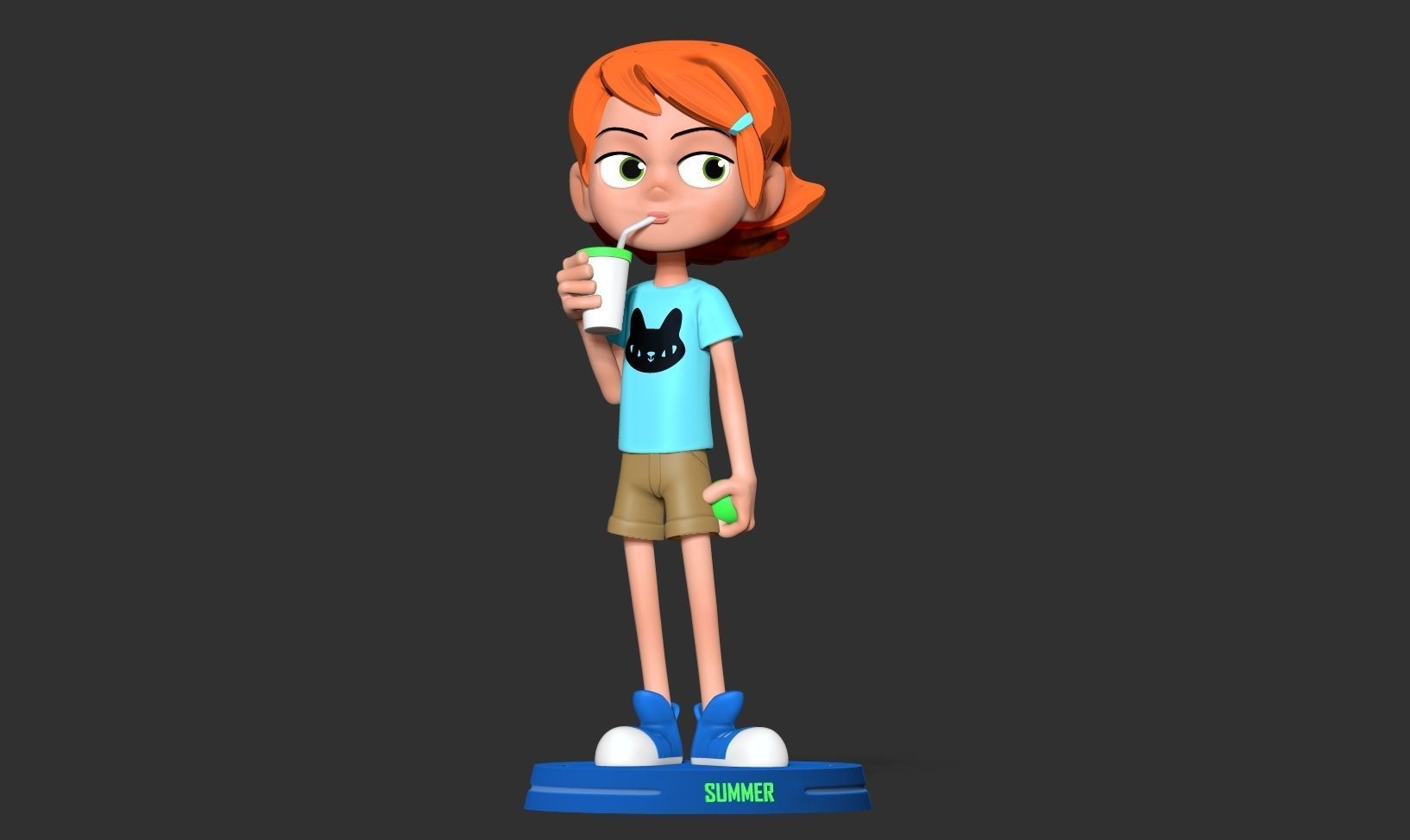 Kid Gwen Tennyson Fanart 3D print model_9