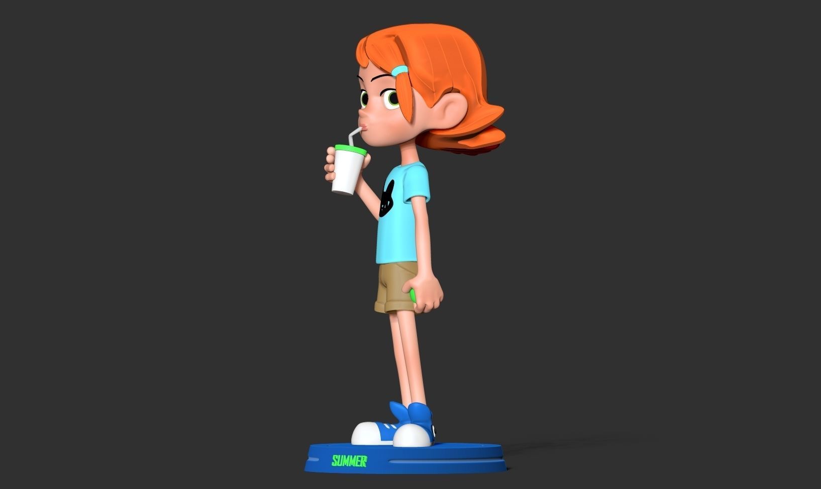 Kid Gwen Tennyson Fanart 3D print model_11