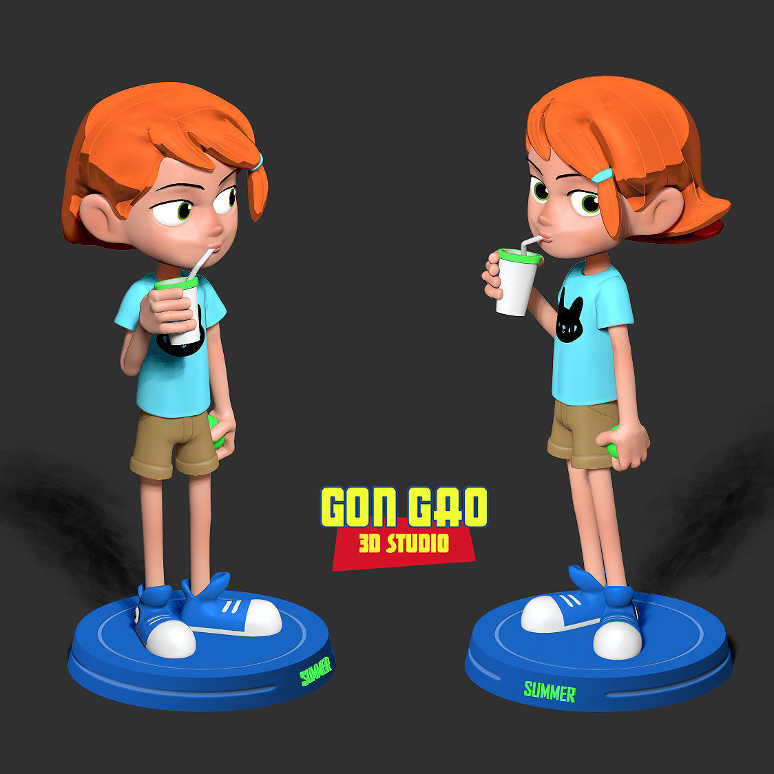 Kid Gwen Tennyson Fanart 3D print model_3