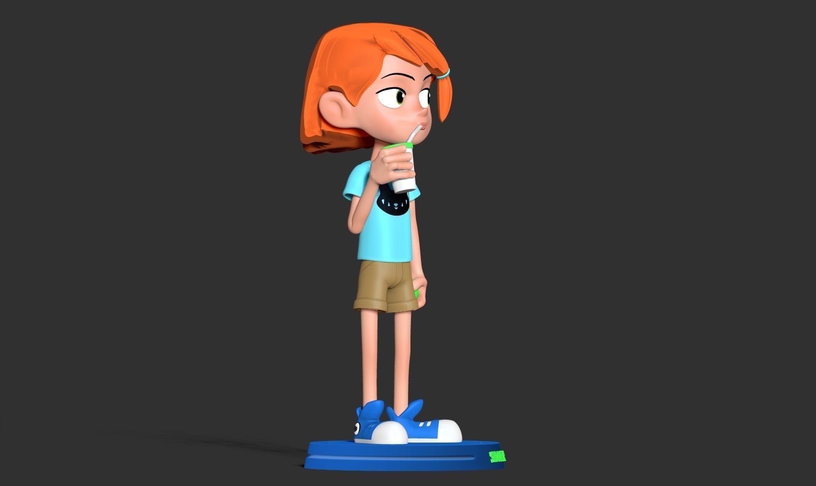 Kid Gwen Tennyson Fanart 3D print model_13